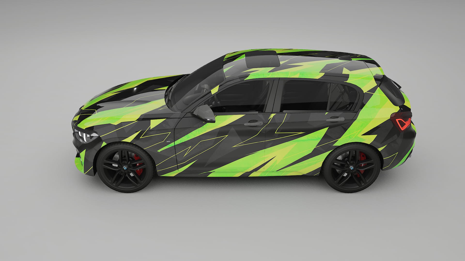 BMW 1 F20 facelift LCI NINJA TURTLES – Kit Wrap PPF Personalizat din Folie de Poliuretan Imprimabilă