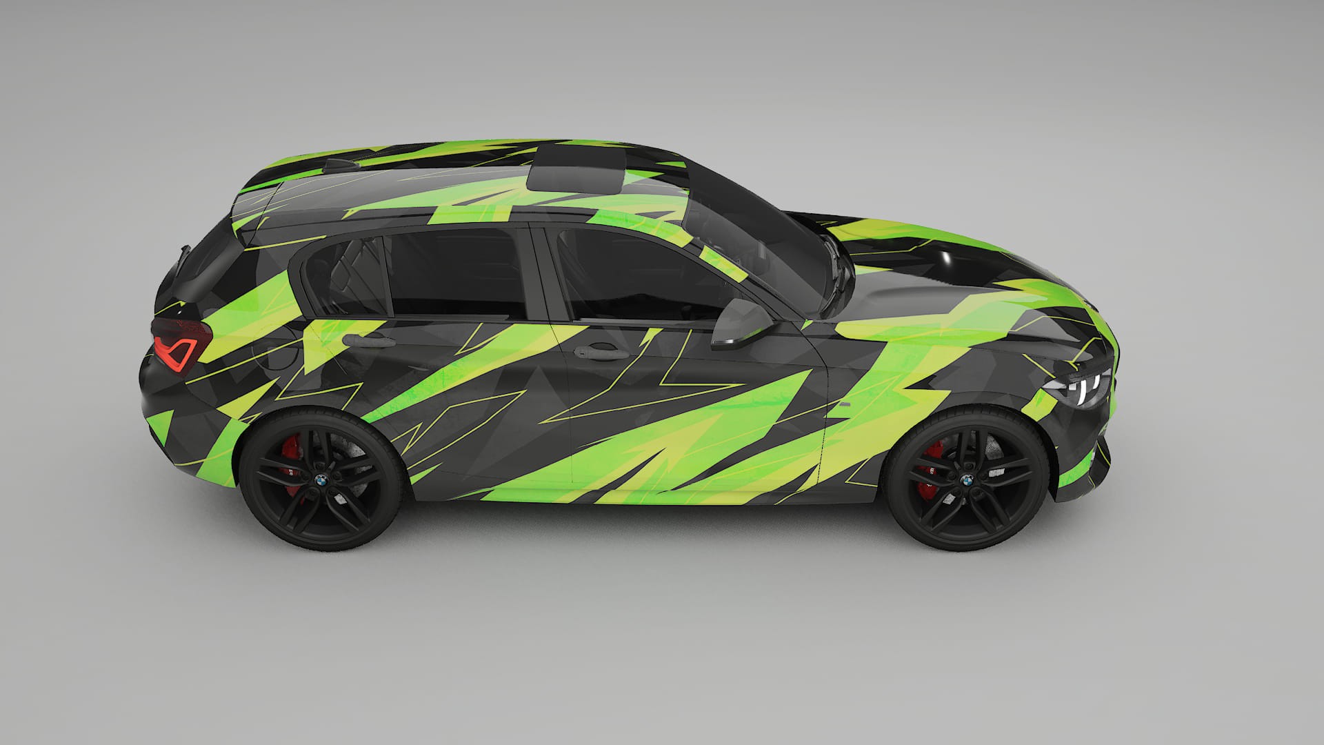 BMW 1 F20 facelift LCI NINJA TURTLES – Kit Wrap PPF Personalizat din Folie de Poliuretan Imprimabilă