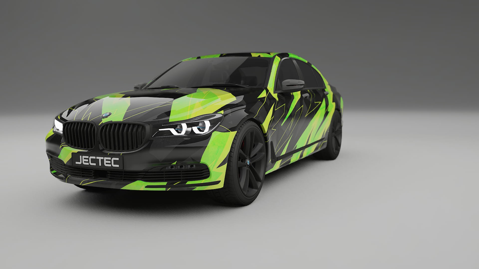 BMW 7 G11 G12 facelift LCI NINJA TURTLES – Kit Wrap PPF Personalizat din Folie de Poliuretan Imprimabilă