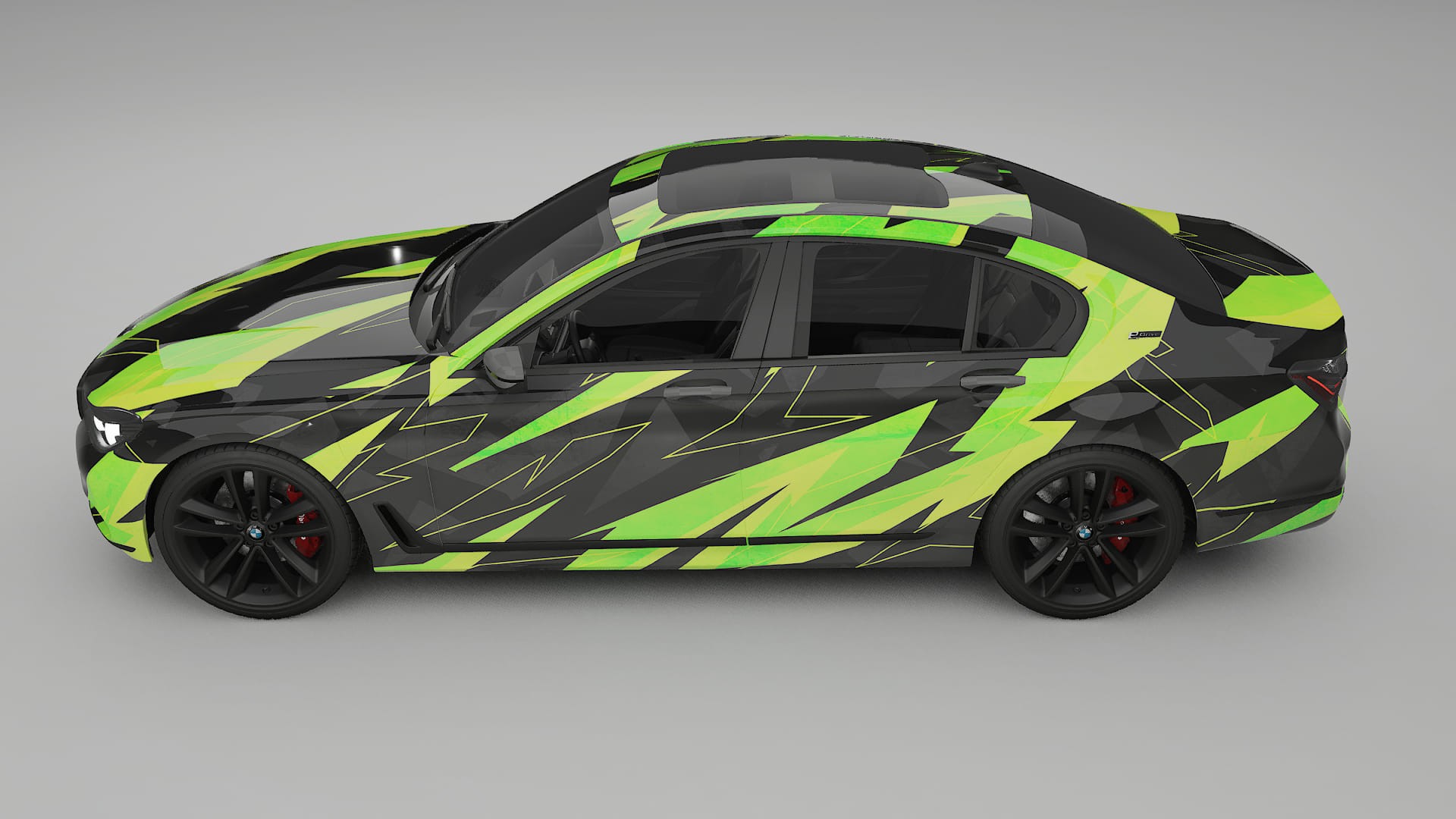 BMW 7 G11 G12 facelift LCI NINJA TURTLES – Kit Wrap PPF Personalizat din Folie de Poliuretan Imprimabilă
