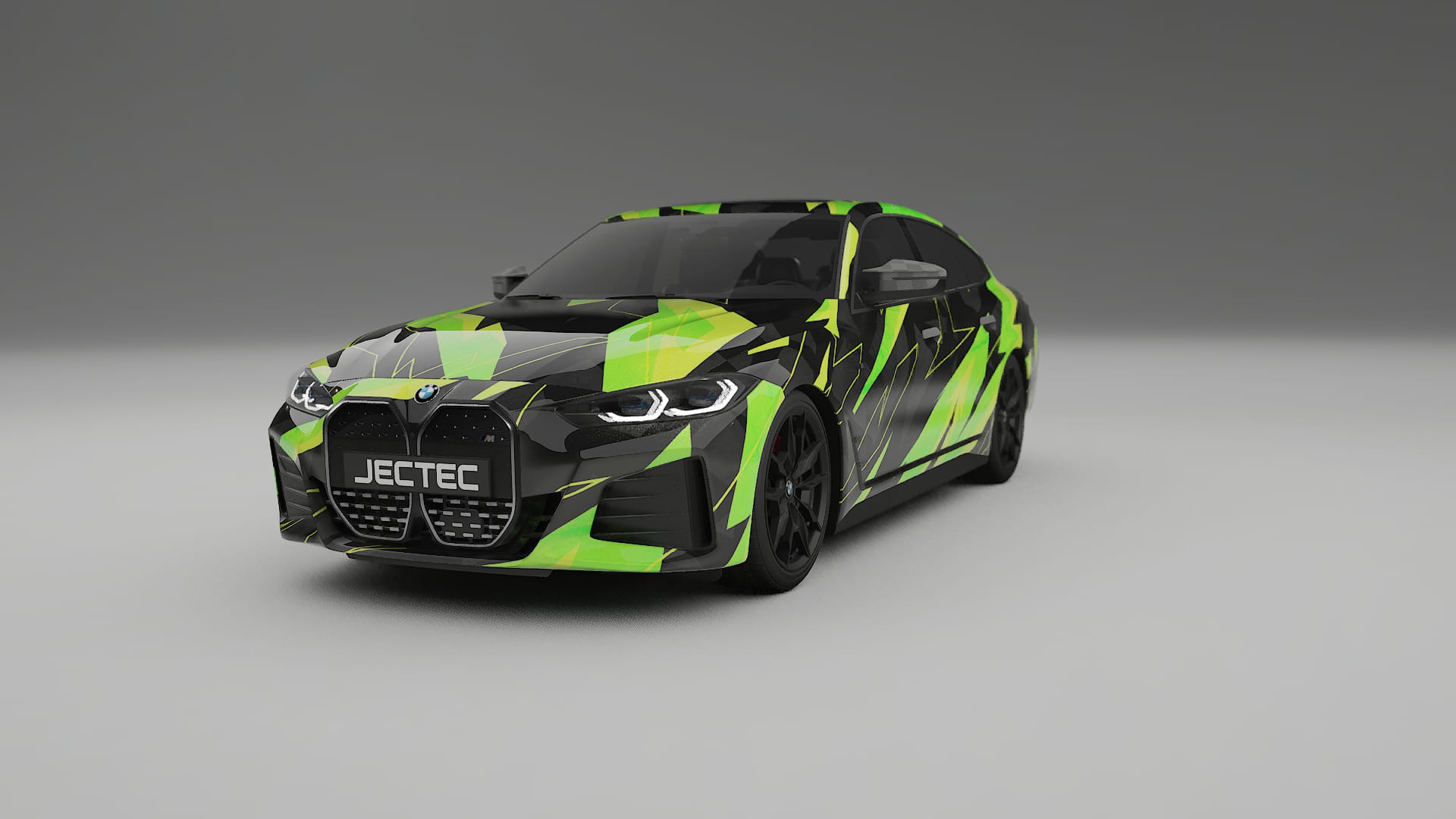 BMW I4 G26 M-Package NINJA TURTLES – Kit Wrap PPF Personalizat din Folie de Poliuretan Imprimabilă