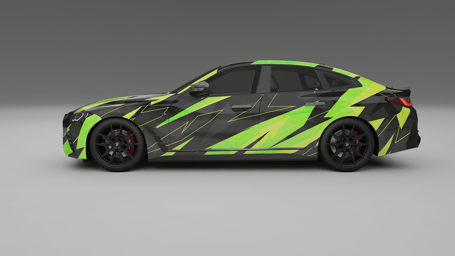 BMW I4 G26 M-Package NINJA TURTLES – Kit Wrap PPF Personalizat din Folie de Poliuretan Imprimabilă
