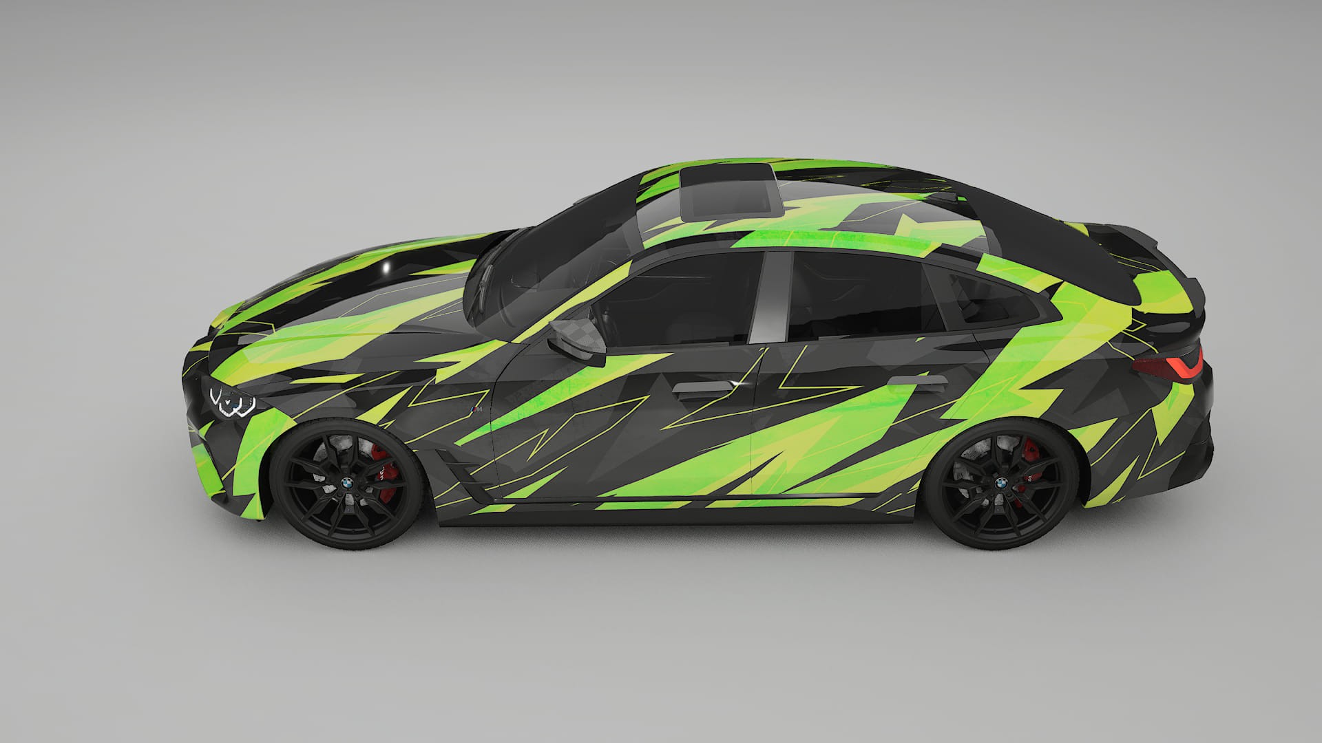 BMW I4 G26 M-Package NINJA TURTLES – Kit Wrap PPF Personalizat din Folie de Poliuretan Imprimabilă