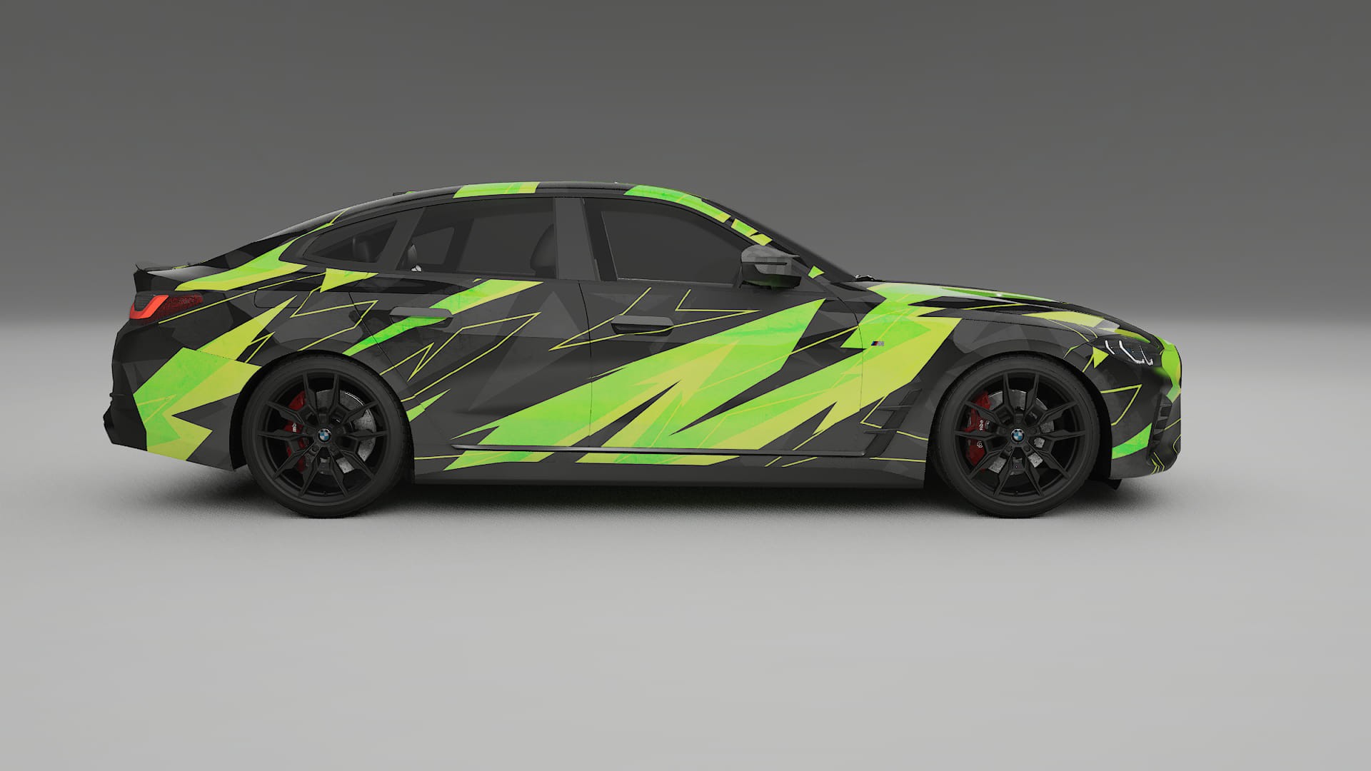 BMW I4 G26 M-Package NINJA TURTLES – Kit Wrap PPF Personalizat din Folie de Poliuretan Imprimabilă