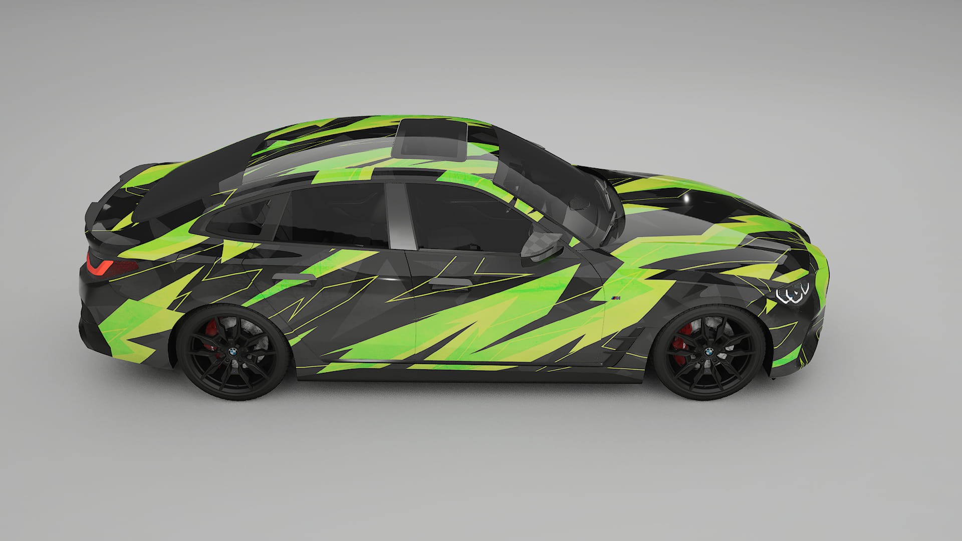 BMW I4 G26 M-Package NINJA TURTLES – Kit Wrap PPF Personalizat din Folie de Poliuretan Imprimabilă