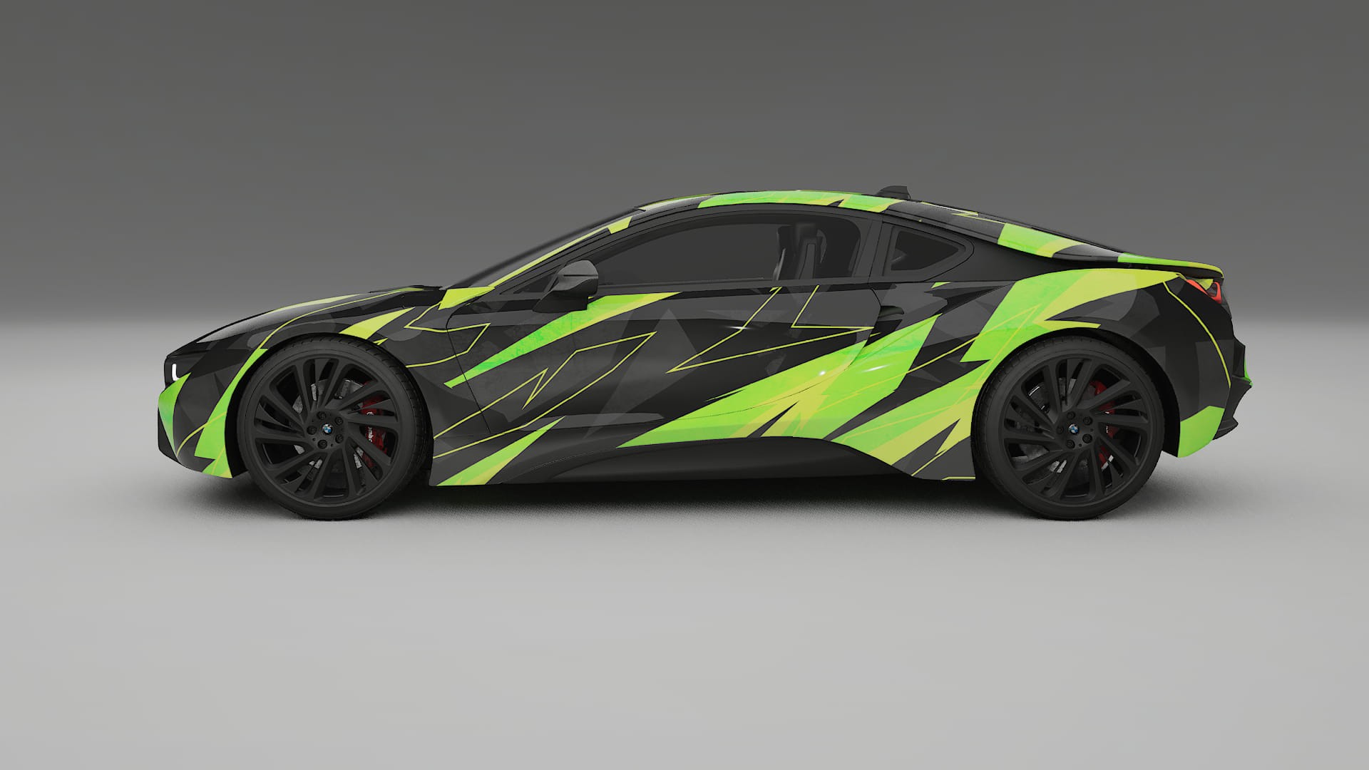 BMW I8 I12 NINJA TURTLES – Kit Wrap PPF Personalizat din Folie de Poliuretan Imprimabilă