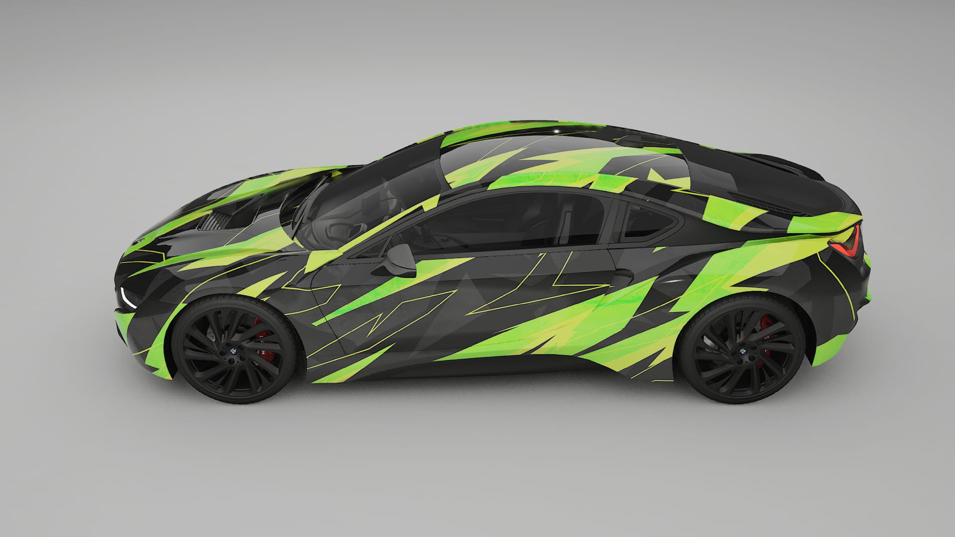 BMW I8 I12 NINJA TURTLES – Kit Wrap PPF Personalizat din Folie de Poliuretan Imprimabilă