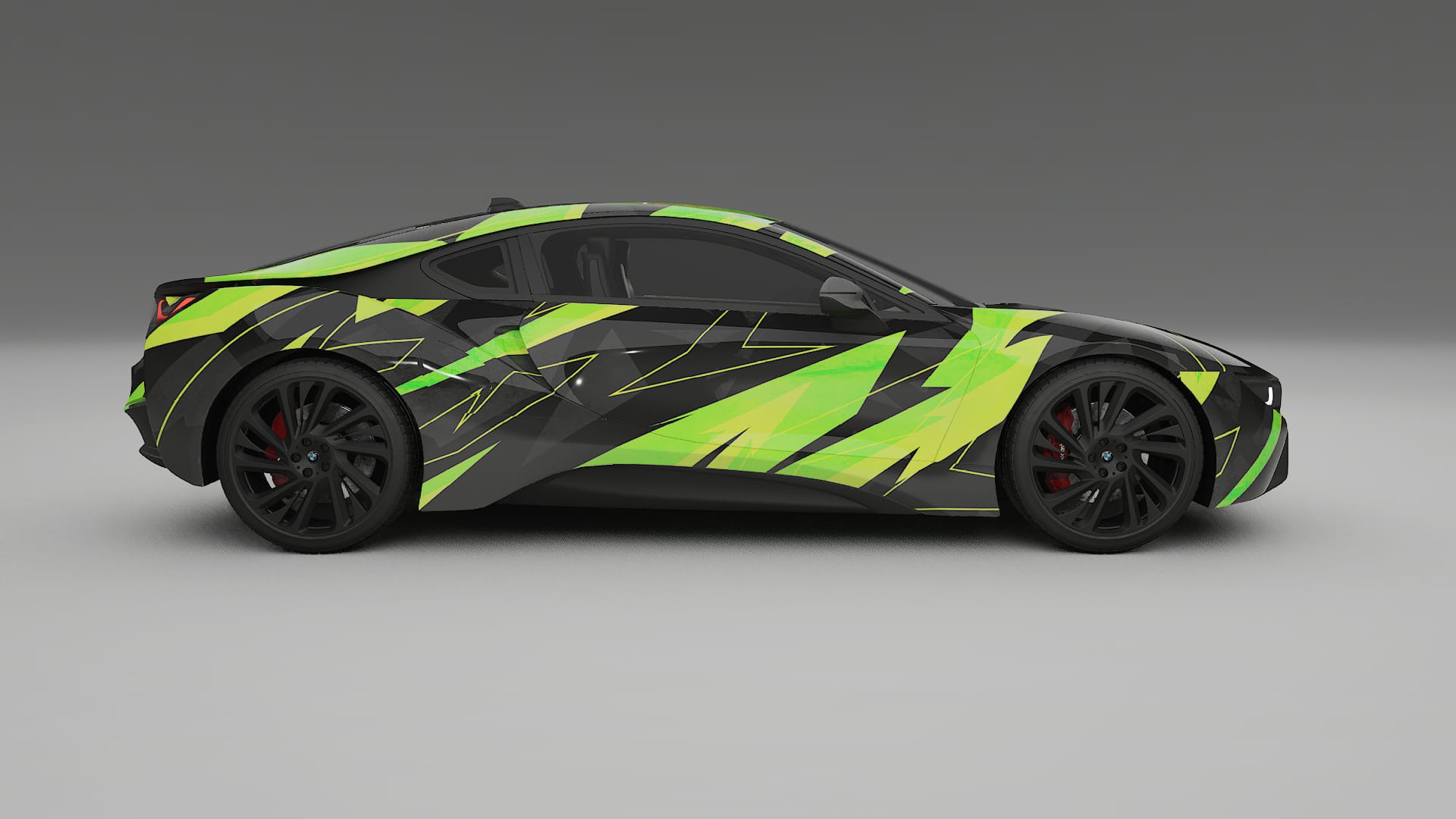BMW I8 I12 NINJA TURTLES – Kit Wrap PPF Personalizat din Folie de Poliuretan Imprimabilă