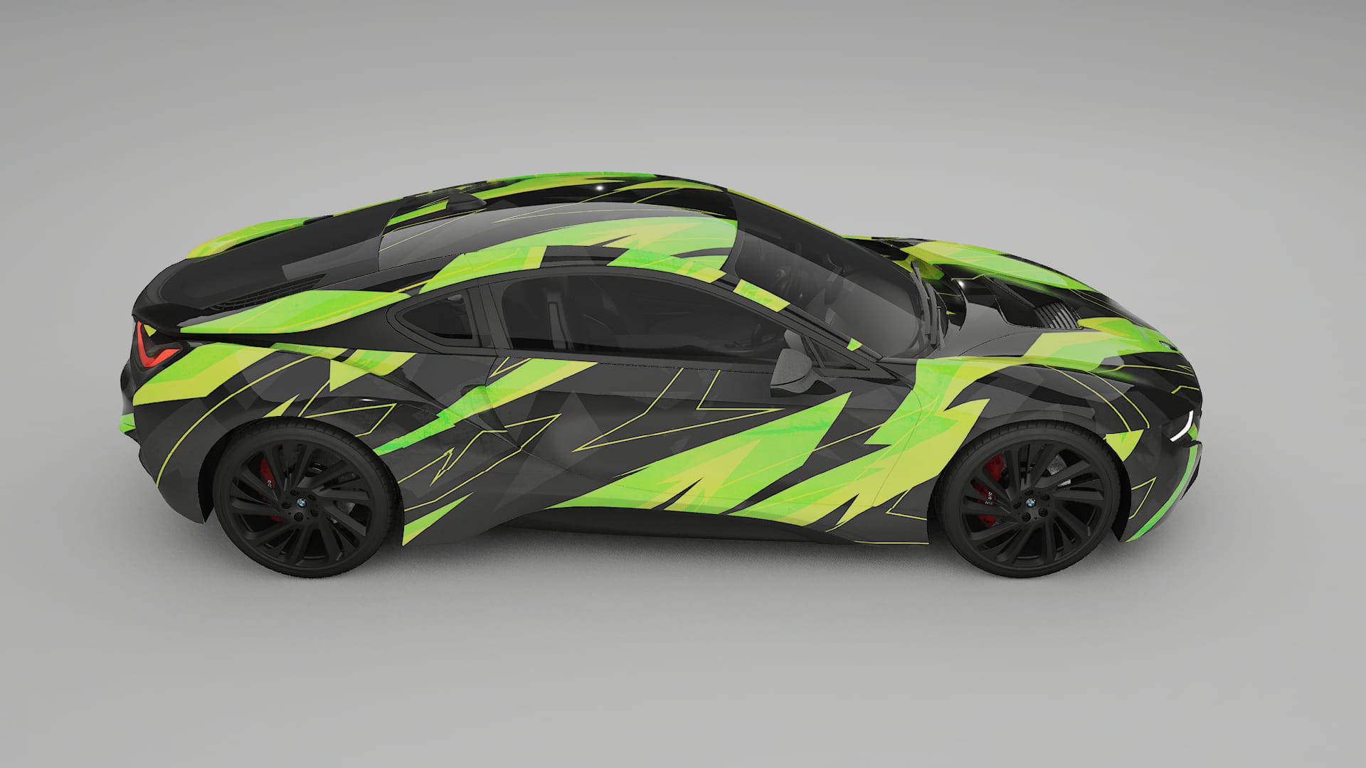 BMW I8 I12 NINJA TURTLES – Kit Wrap PPF Personalizat din Folie de Poliuretan Imprimabilă