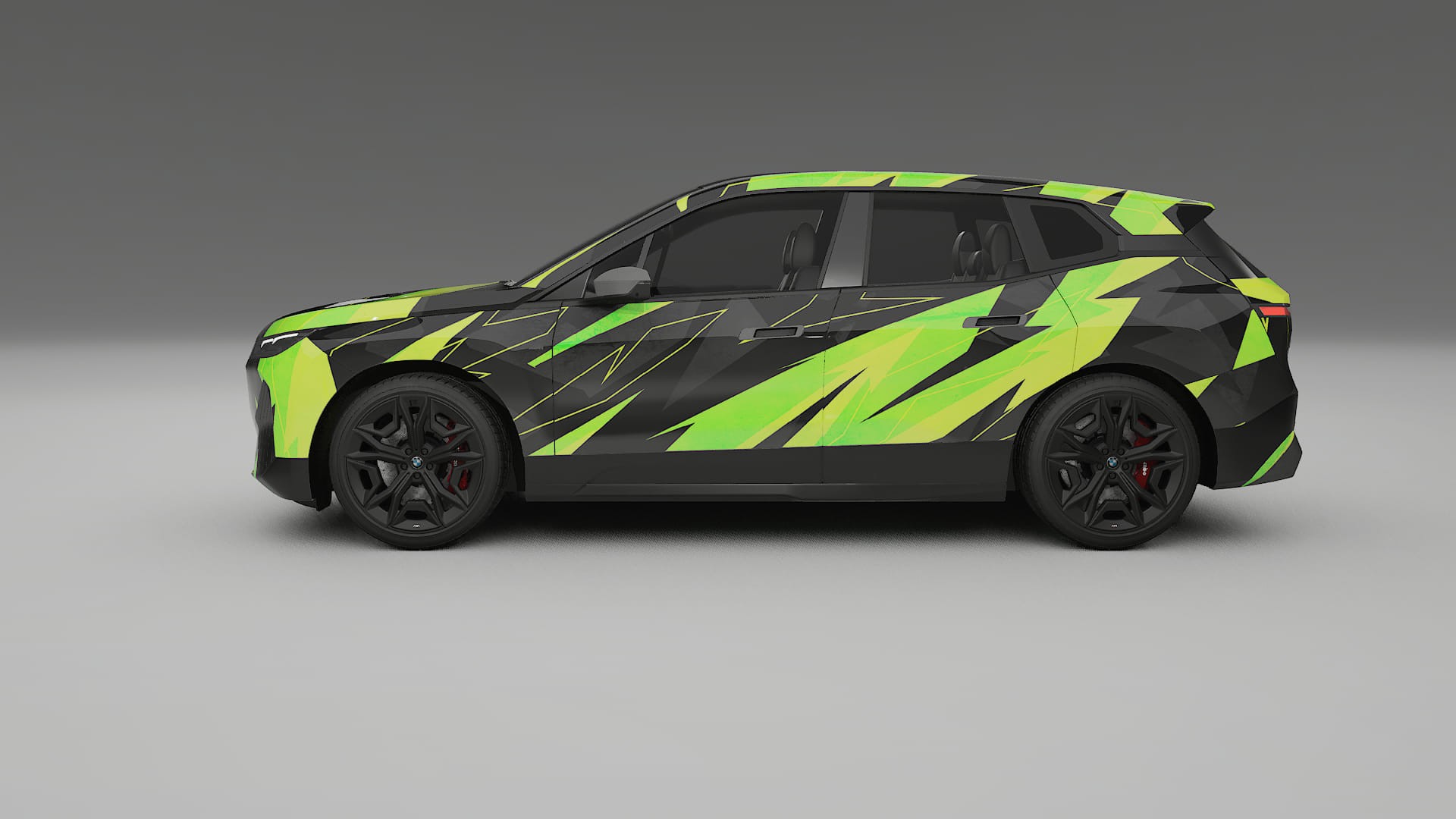 BMW iX M60 NINJA TURTLES – Kit Wrap PPF Personalizat din Folie de Poliuretan Imprimabilă