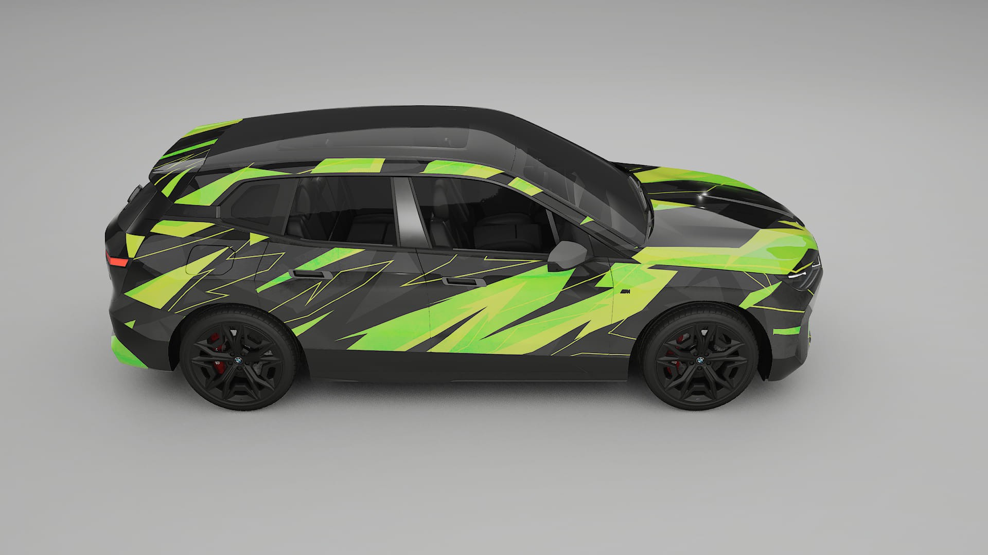 BMW iX M60 NINJA TURTLES – Kit Wrap PPF Personalizat din Folie de Poliuretan Imprimabilă
