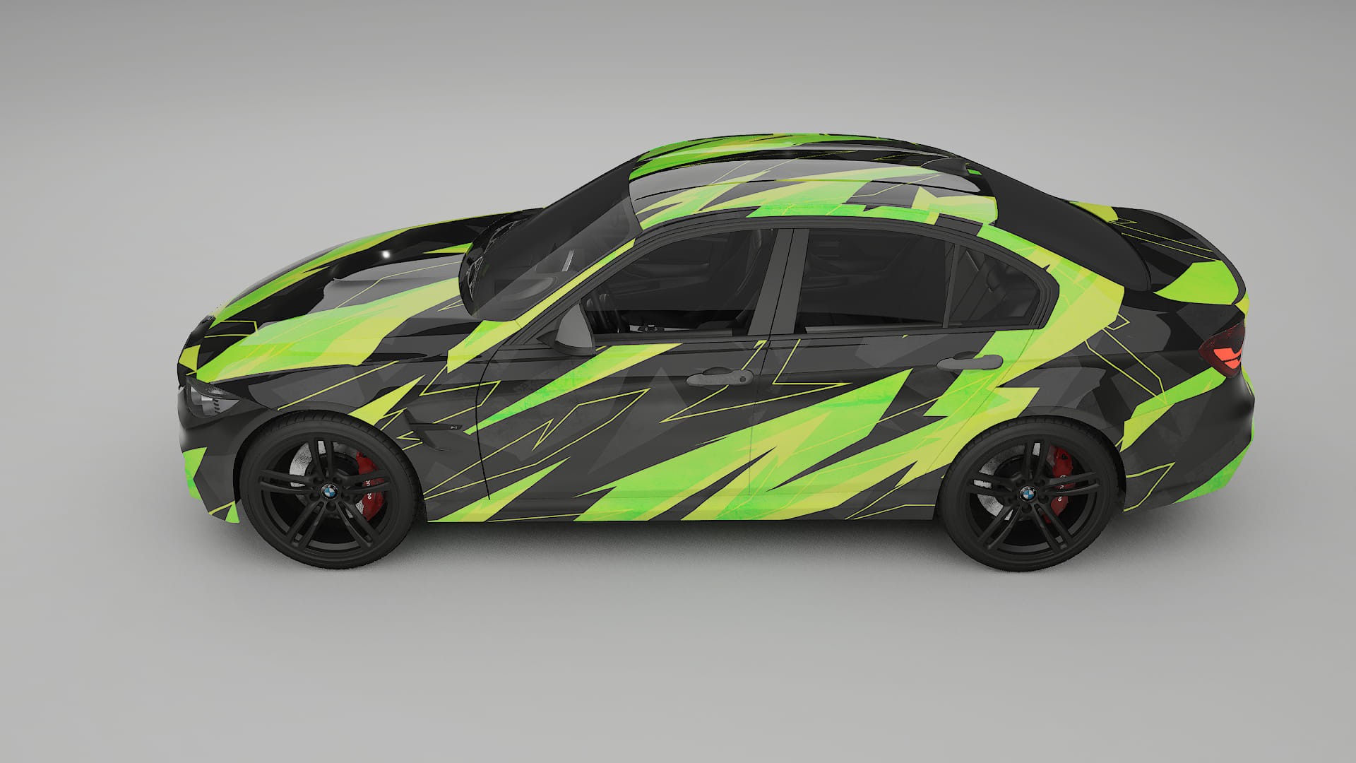 BMW M3 F80 NINJA TURTLES – Kit Wrap PPF Personalizat din Folie de Poliuretan Imprimabilă