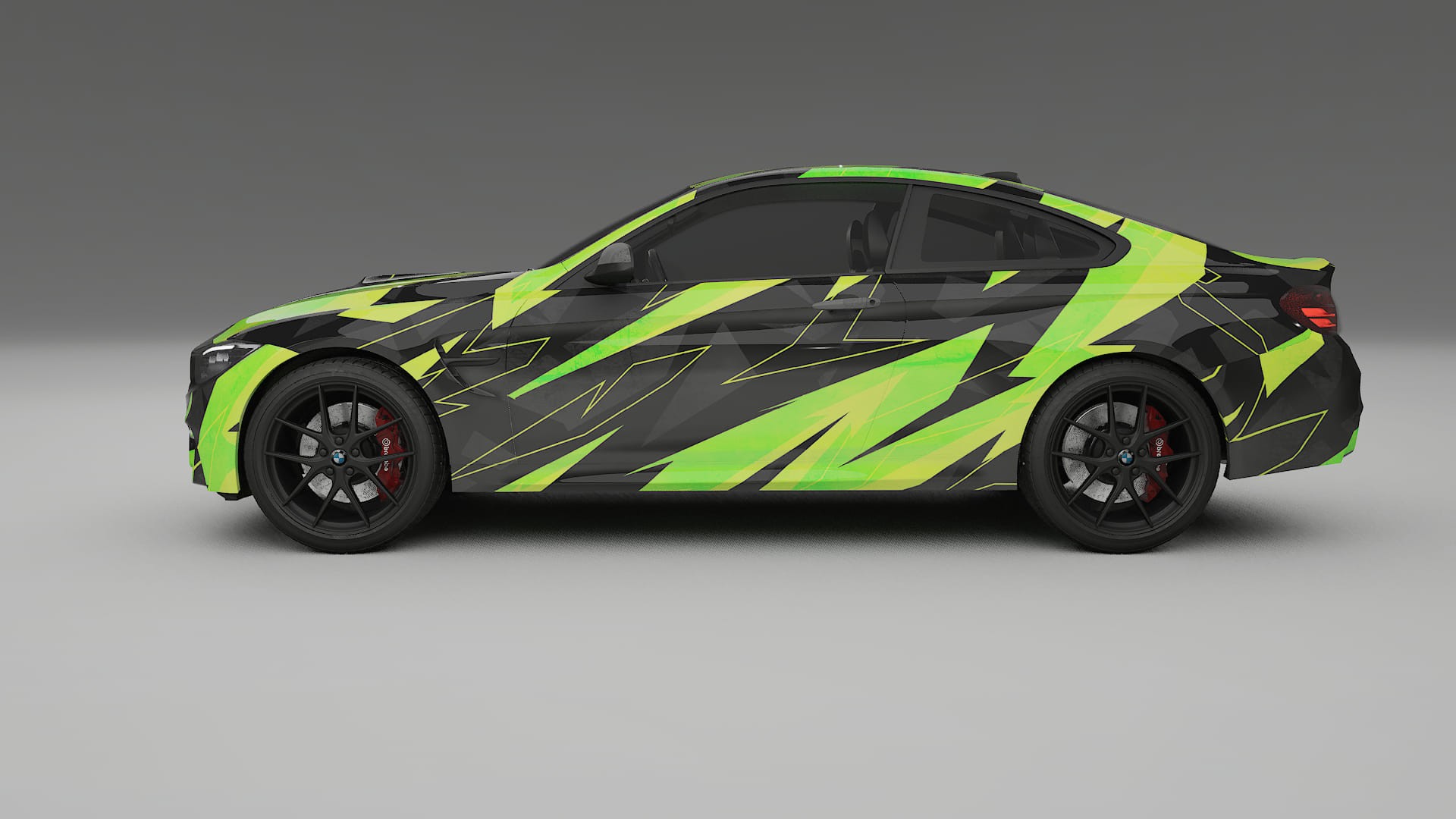 BMW M4 F82 NINJA TURTLES – Kit Wrap PPF Personalizat din Folie de Poliuretan Imprimabilă