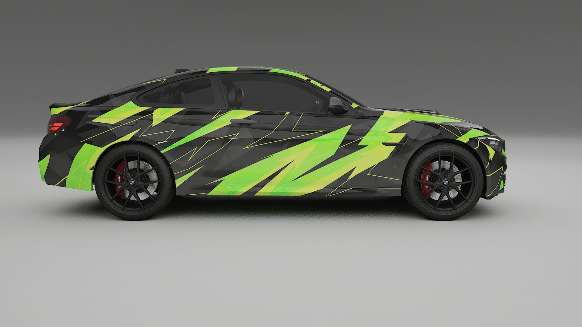 BMW M4 F82 NINJA TURTLES – Kit Wrap PPF Personalizat din Folie de Poliuretan Imprimabilă