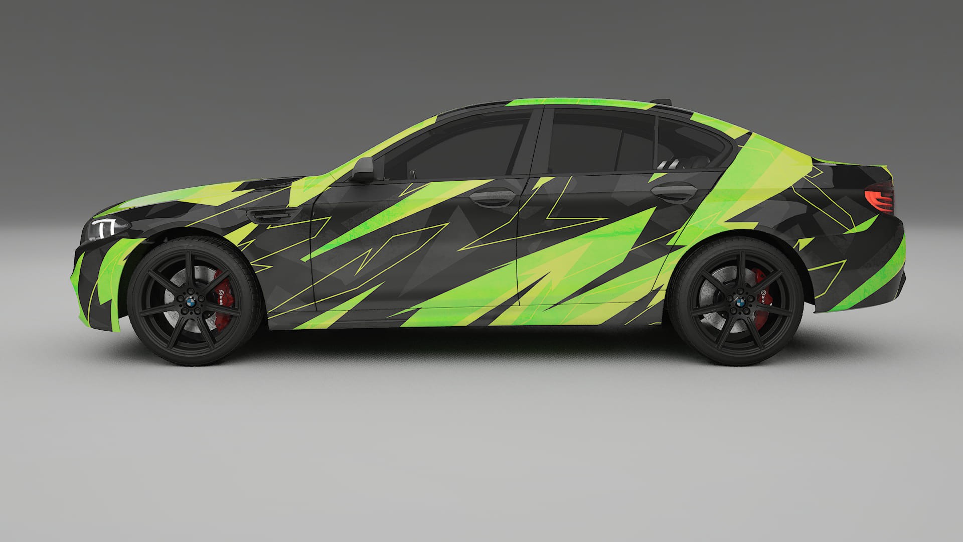 BMW M5 F10 NINJA TURTLES – Kit Wrap PPF Personalizat din Folie de Poliuretan Imprimabilă