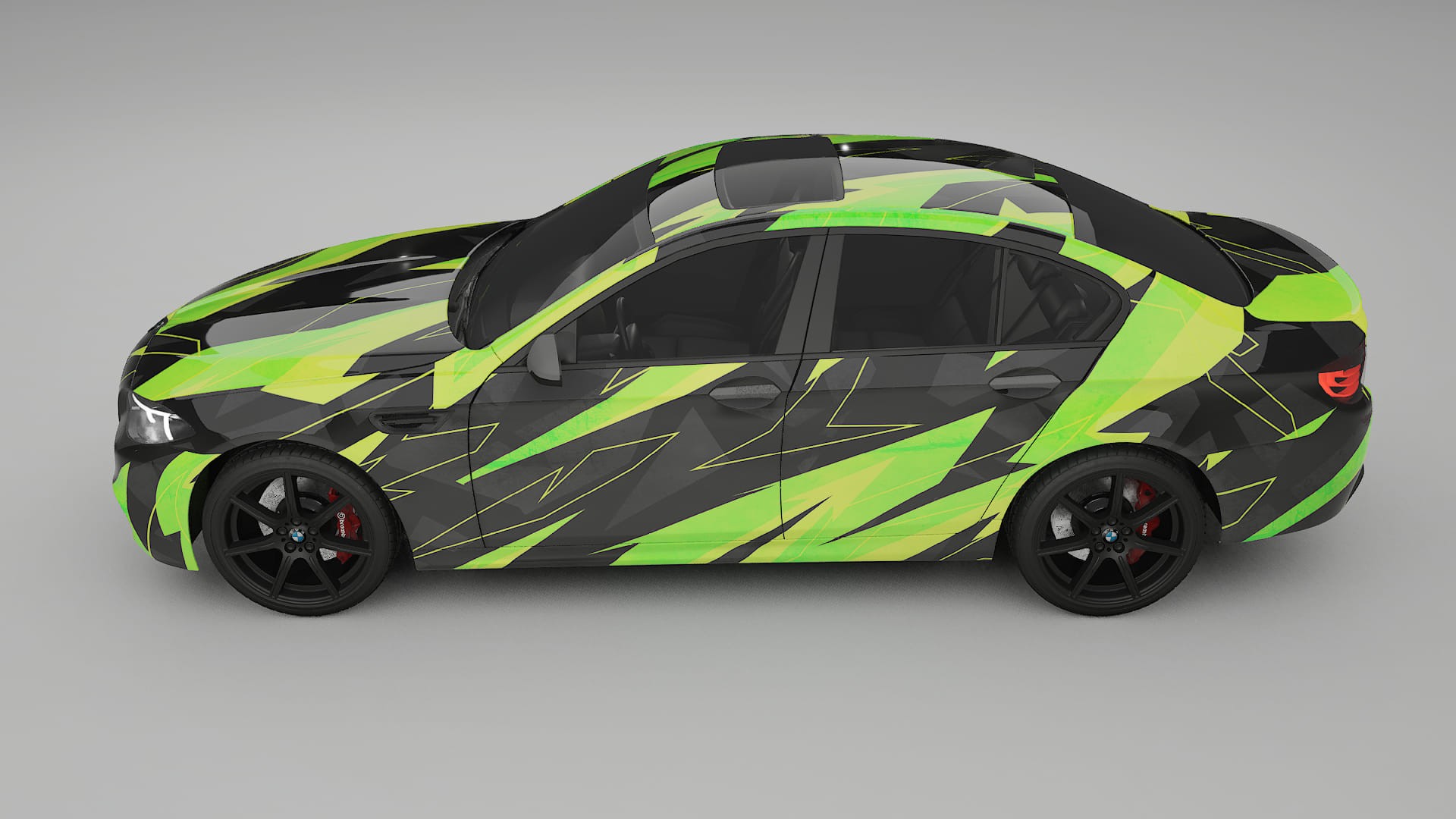 BMW M5 F10 NINJA TURTLES – Kit Wrap PPF Personalizat din Folie de Poliuretan Imprimabilă