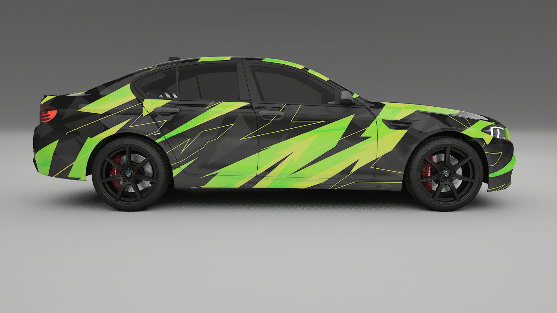 BMW M5 F10 NINJA TURTLES – Kit Wrap PPF Personalizat din Folie de Poliuretan Imprimabilă