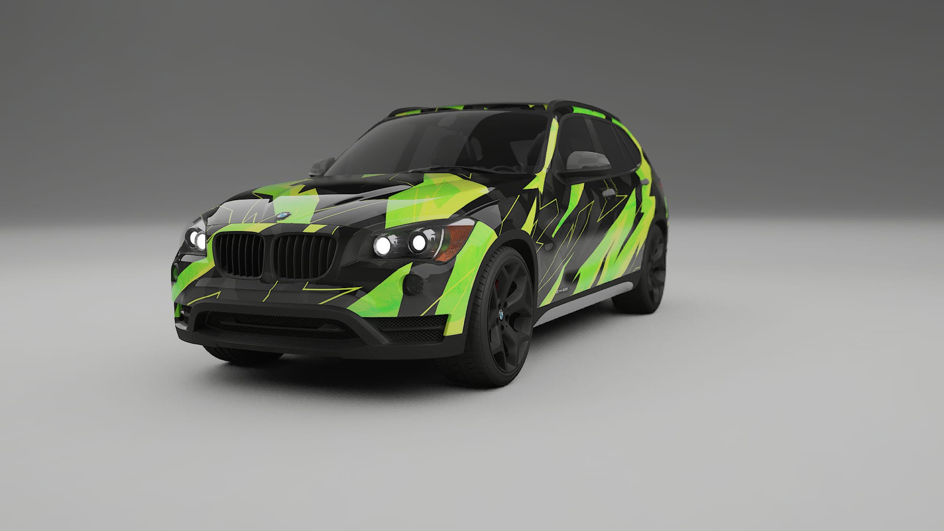 BMW X1 E84 NINJA TURTLES – Kit Wrap PPF Personalizat din Folie de Poliuretan Imprimabilă