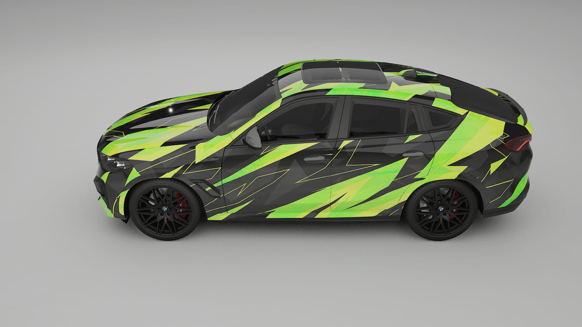 BMW X6 F96 Competition NINJA TURTLES – Kit Wrap PPF Personalizat din Folie de Poliuretan Imprimabilă