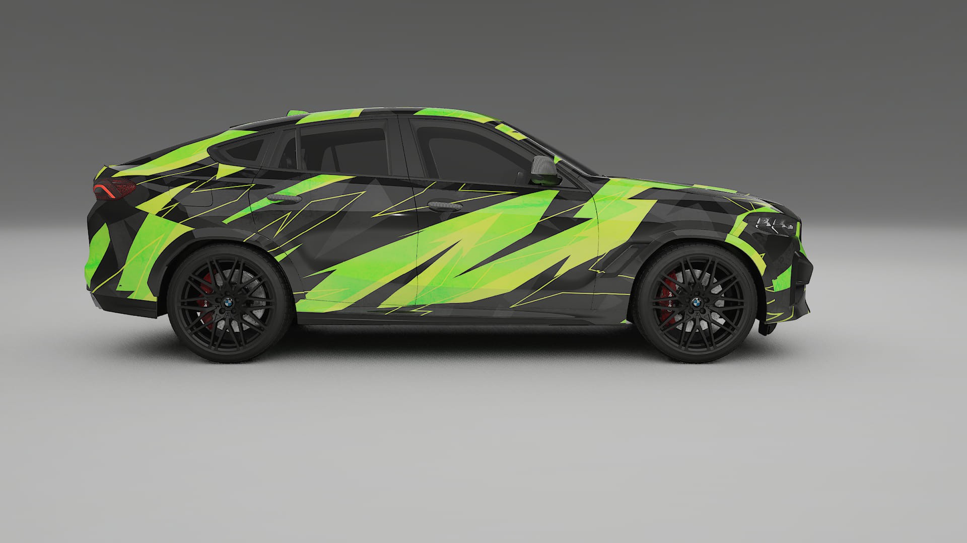 BMW X6 F96 Competition NINJA TURTLES – Kit Wrap PPF Personalizat din Folie de Poliuretan Imprimabilă