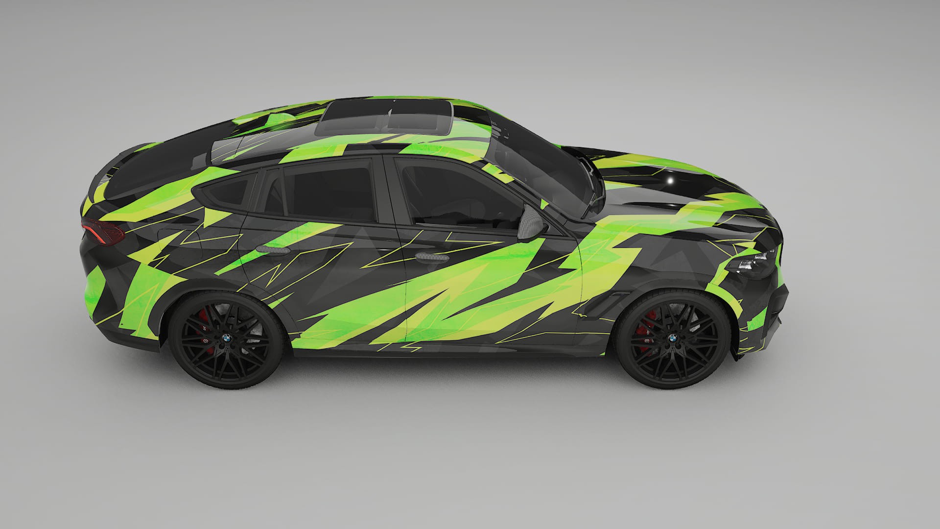 BMW X6 F96 Competition NINJA TURTLES – Kit Wrap PPF Personalizat din Folie de Poliuretan Imprimabilă