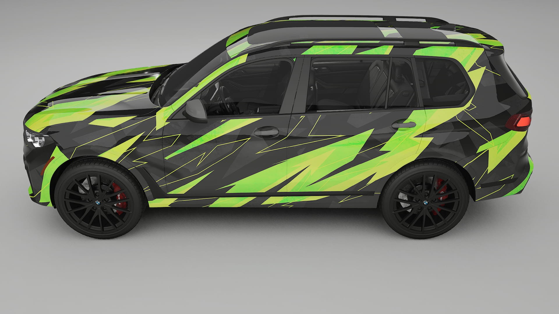 BMW X7 M G07 NINJA TURTLES – Kit Wrap PPF Personalizat din Folie de Poliuretan Imprimabilă