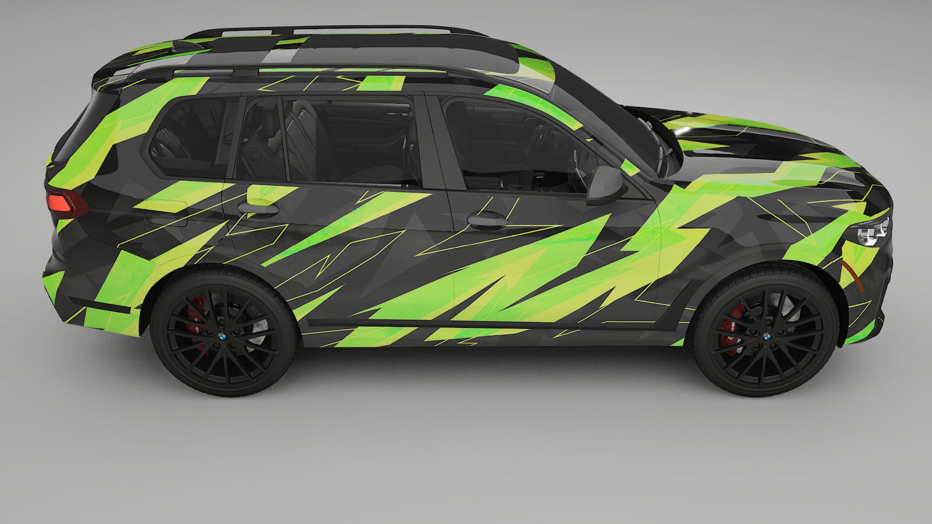 BMW X7 M G07 NINJA TURTLES – Kit Wrap PPF Personalizat din Folie de Poliuretan Imprimabilă
