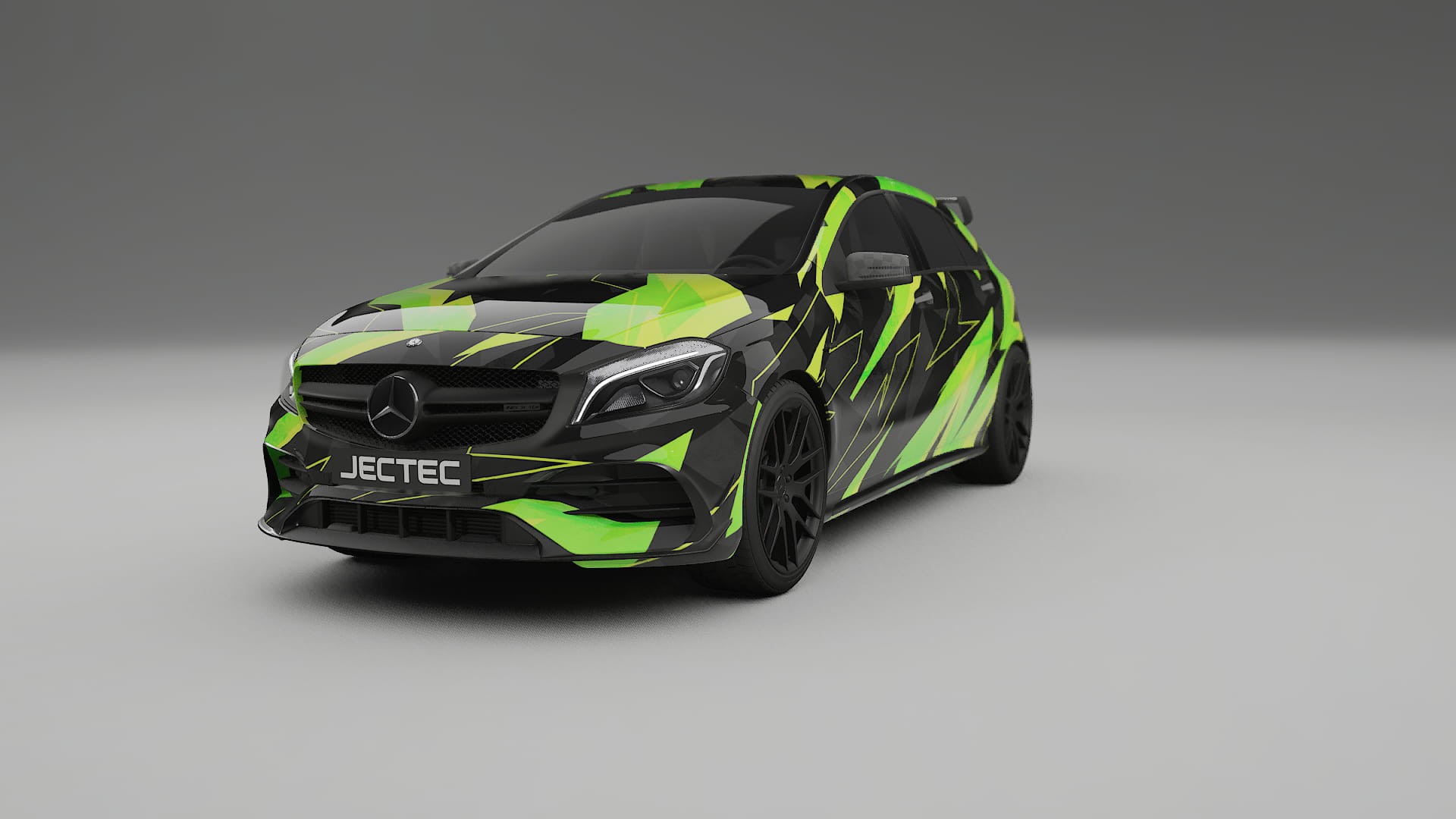 Mercedes A45 AMG W176 NINJA TURTLES – Kit Wrap PPF Personalizat din Folie de Poliuretan Imprimabilă