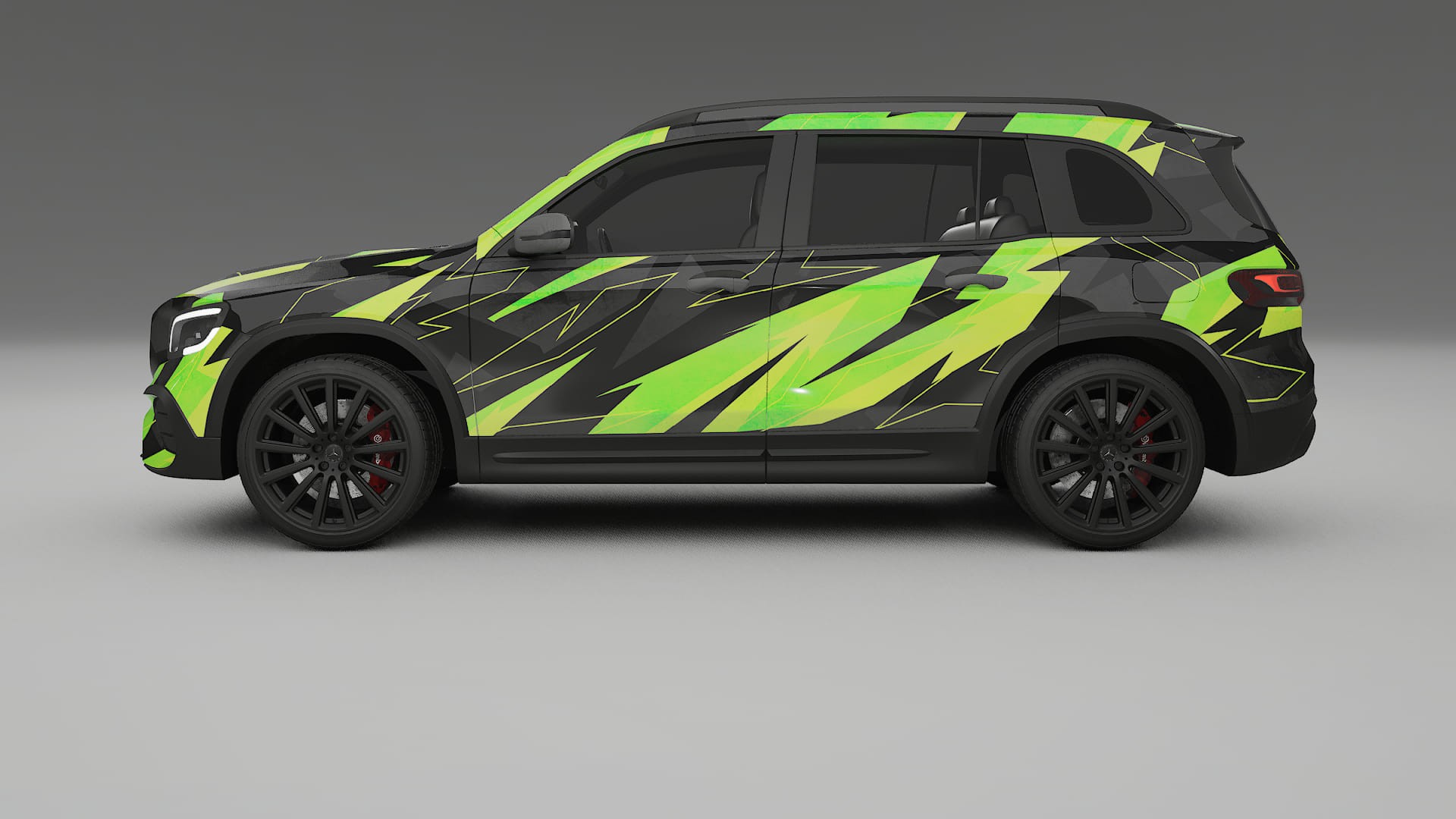 Mercedes AMG GLB NINJA TURTLES – Kit Wrap PPF Personalizat din Folie de Poliuretan Imprimabilă