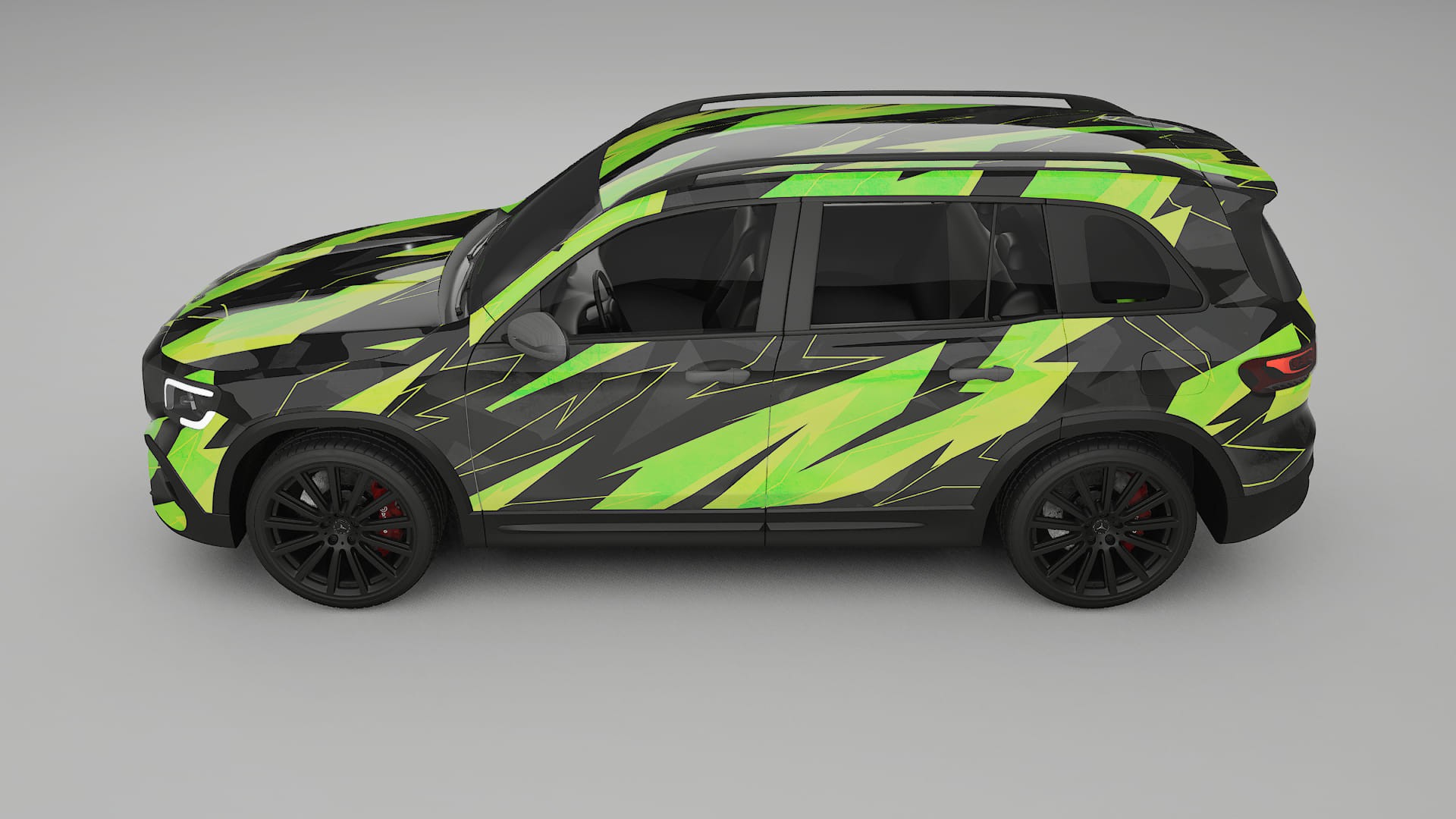 Mercedes AMG GLB NINJA TURTLES – Kit Wrap PPF Personalizat din Folie de Poliuretan Imprimabilă