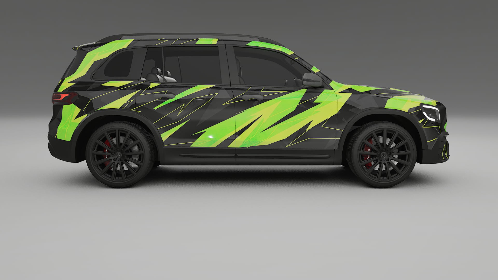 Mercedes AMG GLB NINJA TURTLES – Kit Wrap PPF Personalizat din Folie de Poliuretan Imprimabilă