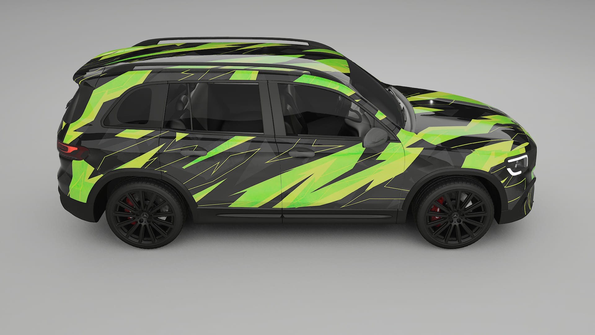 Mercedes AMG GLB NINJA TURTLES – Kit Wrap PPF Personalizat din Folie de Poliuretan Imprimabilă