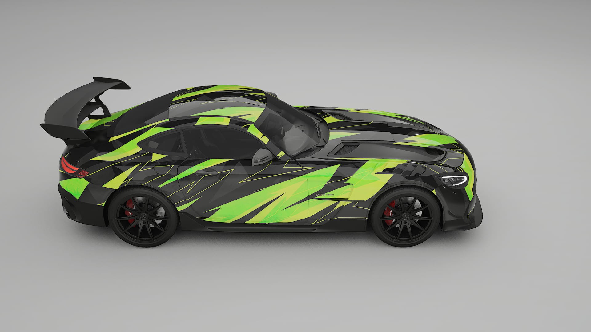 Mercedes AMG GT Black Series C192 Coupe NINJA TURTLES – Kit Wrap PPF Personalizat din Folie de Poliuretan Imprimabilă