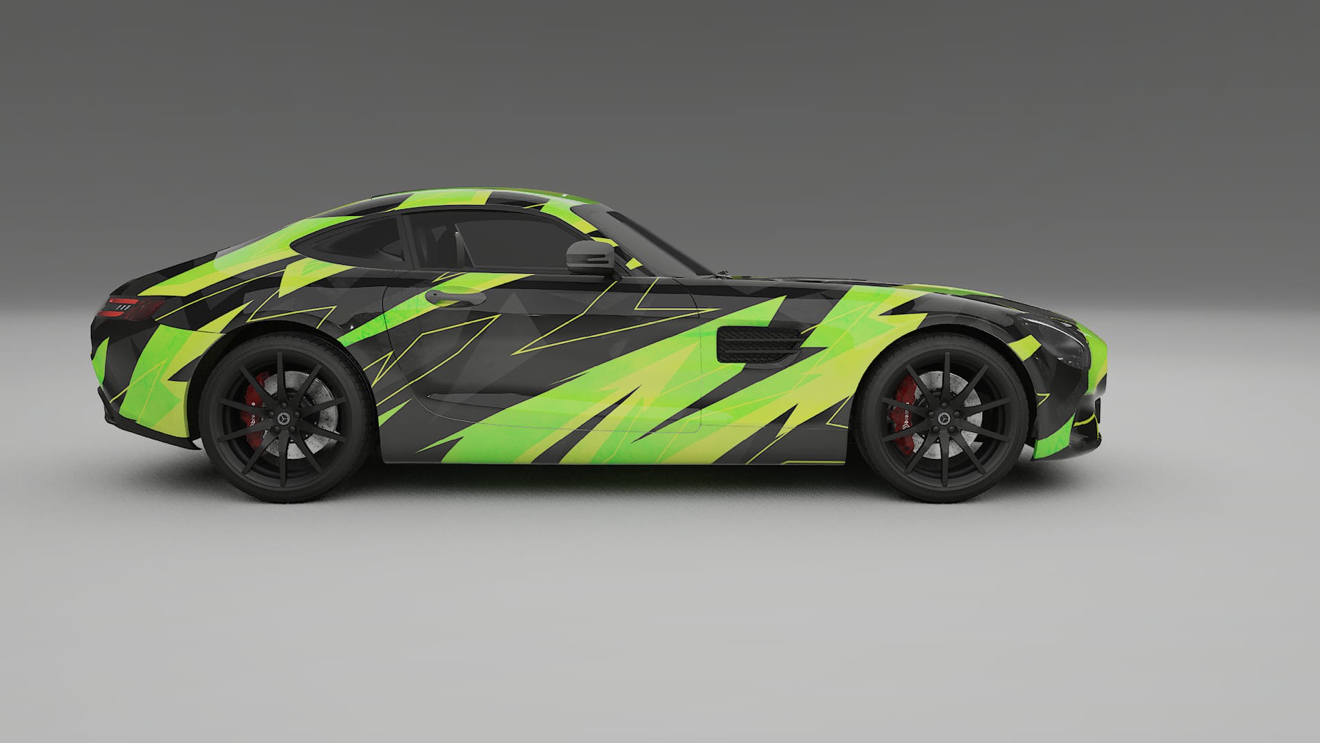 Mercedes AMG GT C190 Coupe NINJA TURTLES – Kit Wrap PPF Personalizat din Folie de Poliuretan Imprimabilă