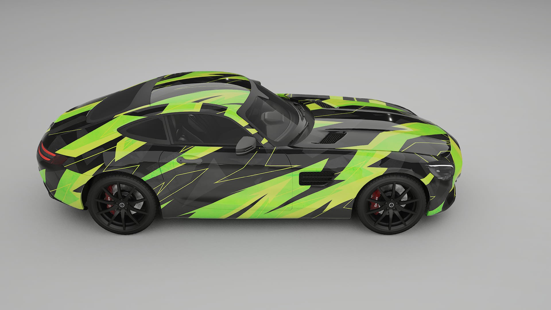 Mercedes AMG GT C190 Coupe NINJA TURTLES – Kit Wrap PPF Personalizat din Folie de Poliuretan Imprimabilă