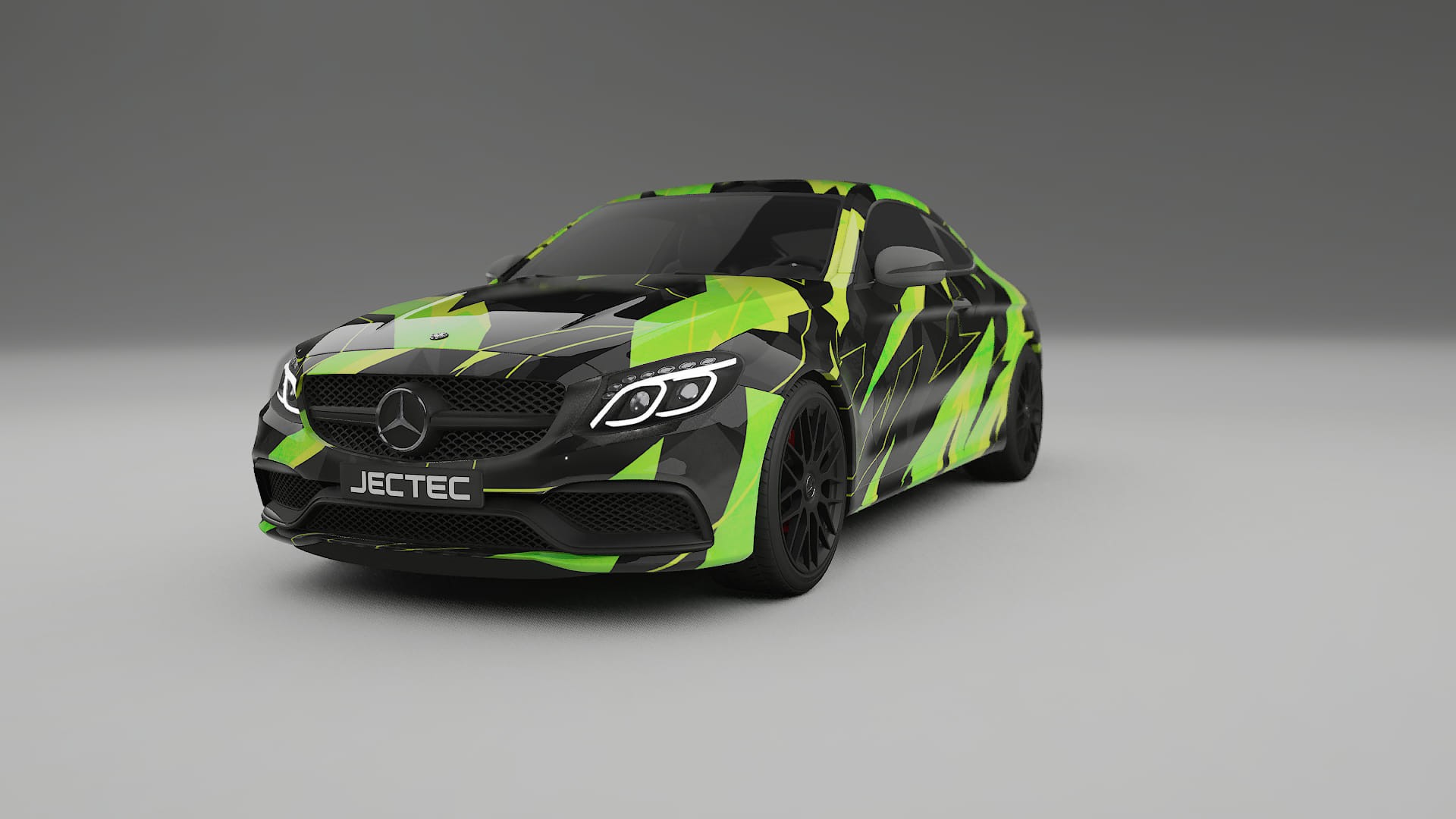 Mercedes C63 AMG W205 Coupe NINJA TURTLES – Kit Wrap PPF Personalizat din Folie de Poliuretan Imprimabilă