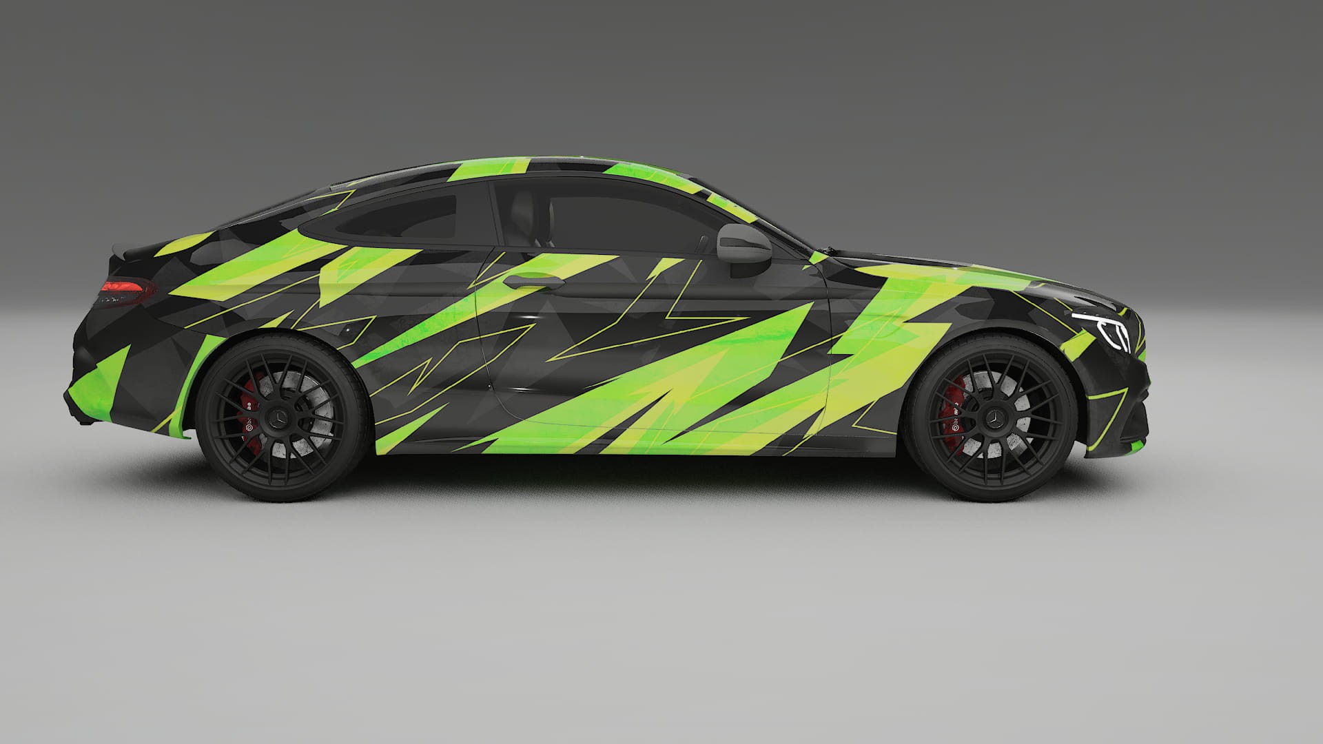 Mercedes C63 AMG W205 Coupe NINJA TURTLES – Kit Wrap PPF Personalizat din Folie de Poliuretan Imprimabilă