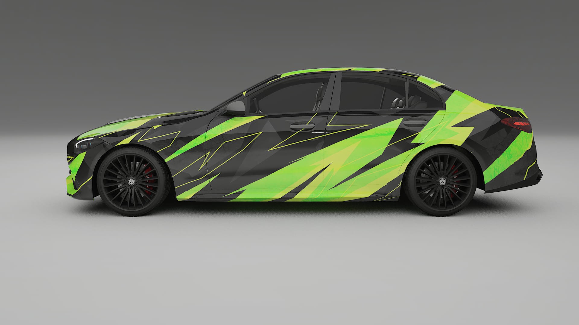 Mercedes C-class W206 NINJA TURTLES – Kit Wrap PPF Personalizat din Folie de Poliuretan Imprimabilă