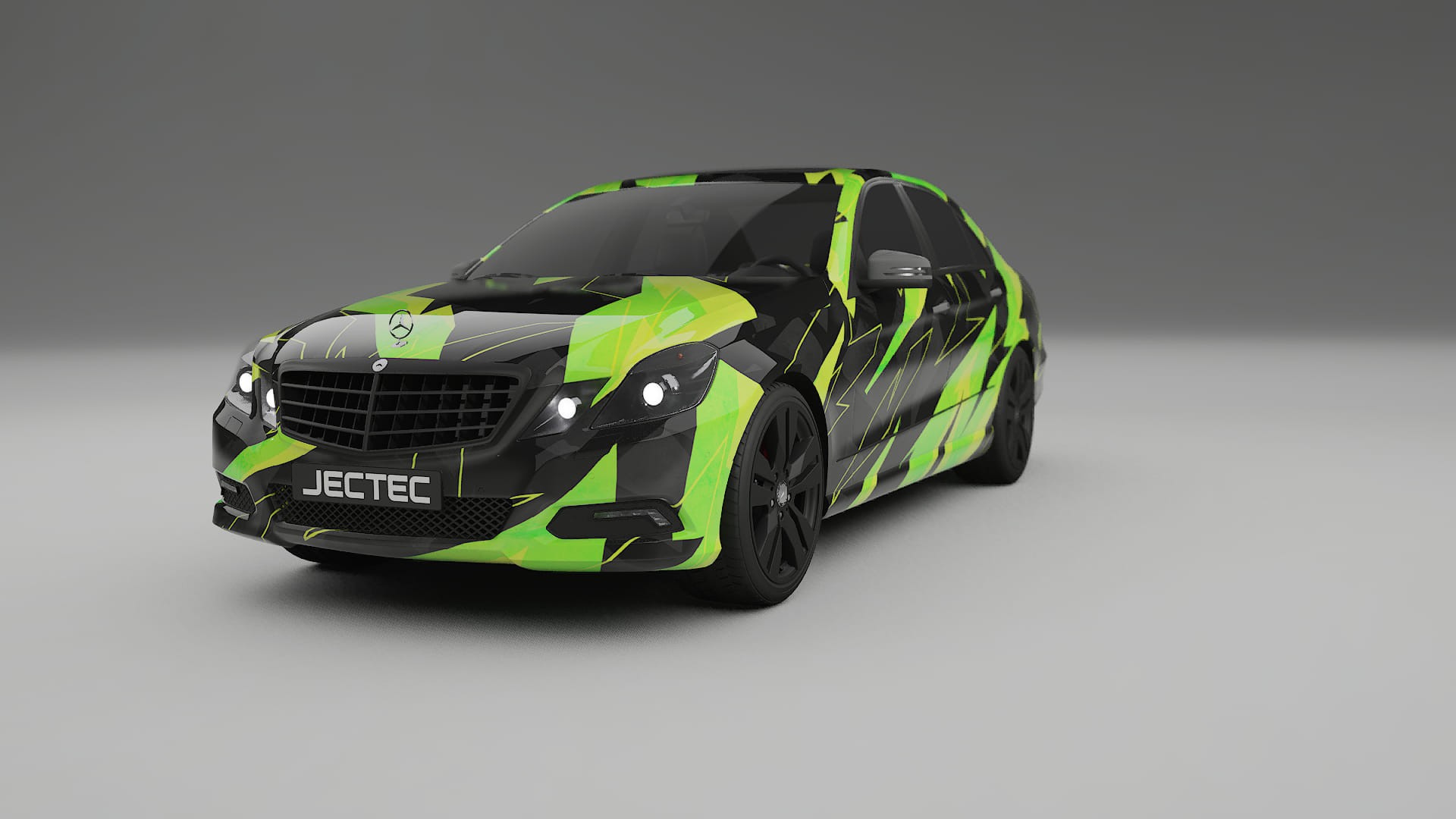 Mercedes E-class Sedan W212 Prefacelift pre-LCI NINJA TURTLES – Kit Wrap PPF Personalizat din Folie de Poliuretan Imprimabilă