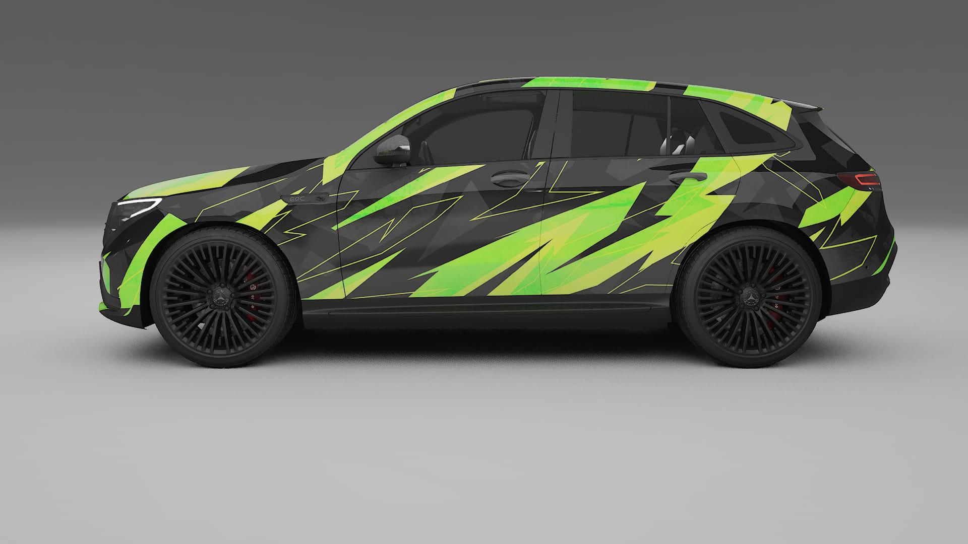 Mercedes EQC AMG NINJA TURTLES – Kit Wrap PPF Personalizat din Folie de Poliuretan Imprimabilă