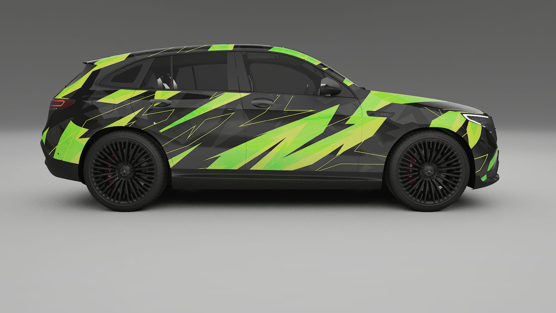 Mercedes EQC AMG NINJA TURTLES – Kit Wrap PPF Personalizat din Folie de Poliuretan Imprimabilă