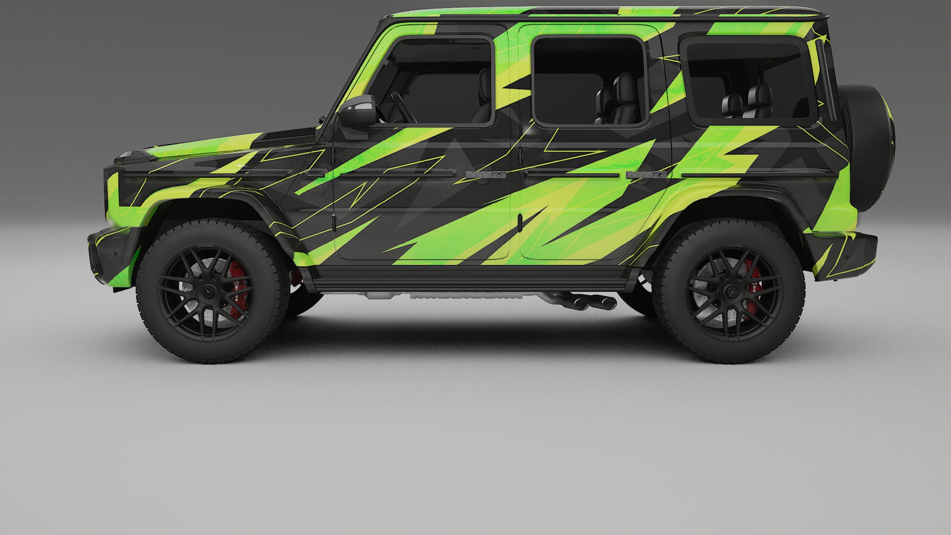 Mercedes G63 AMG W463A NINJA TURTLES – Kit Wrap PPF Personalizat din Folie de Poliuretan Imprimabilă