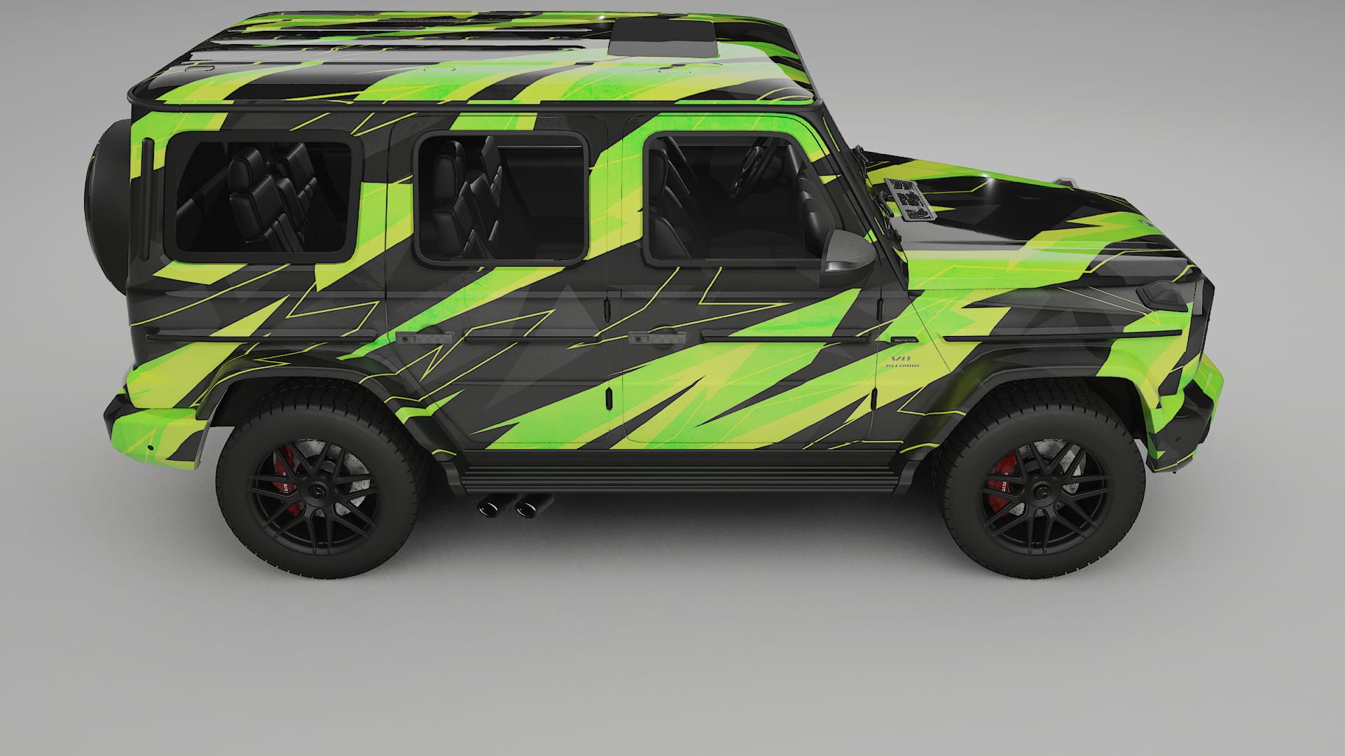 Mercedes G63 AMG W463A NINJA TURTLES – Kit Wrap PPF Personalizat din Folie de Poliuretan Imprimabilă