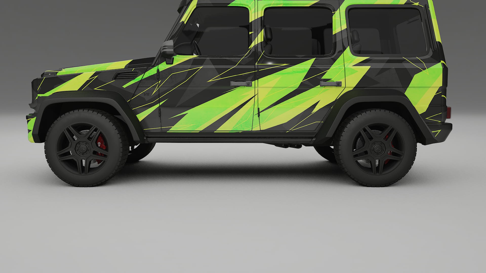 Mercedes G-class 4x4 W463 NINJA TURTLES – Kit Wrap PPF Personalizat din Folie de Poliuretan Imprimabilă