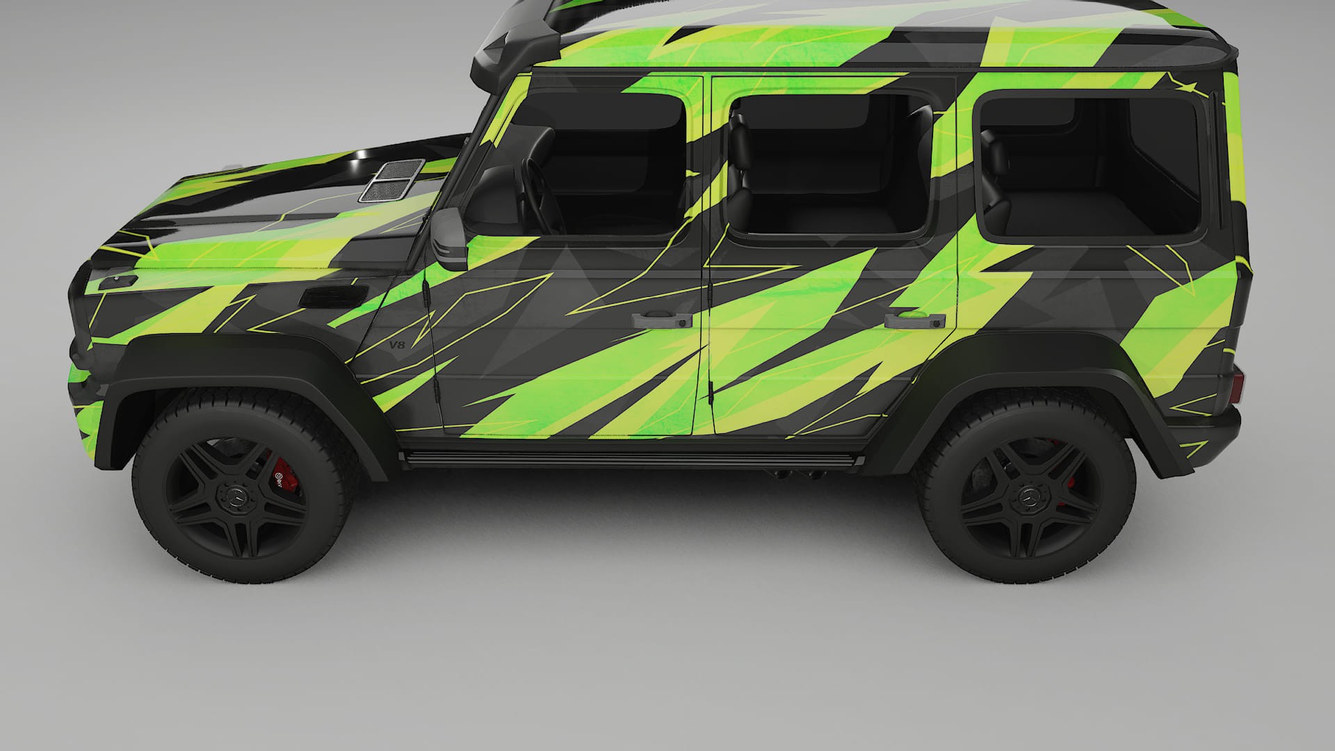Mercedes G-class 4x4 W463 NINJA TURTLES – Kit Wrap PPF Personalizat din Folie de Poliuretan Imprimabilă