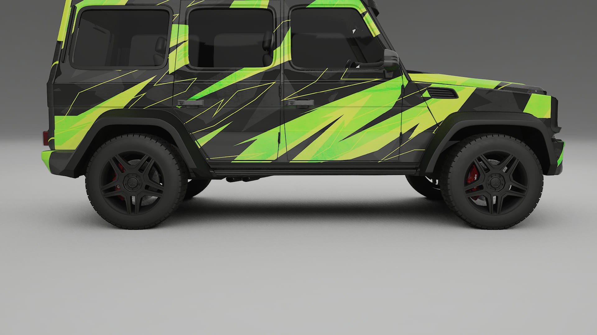 Mercedes G-class 4x4 W463 NINJA TURTLES – Kit Wrap PPF Personalizat din Folie de Poliuretan Imprimabilă