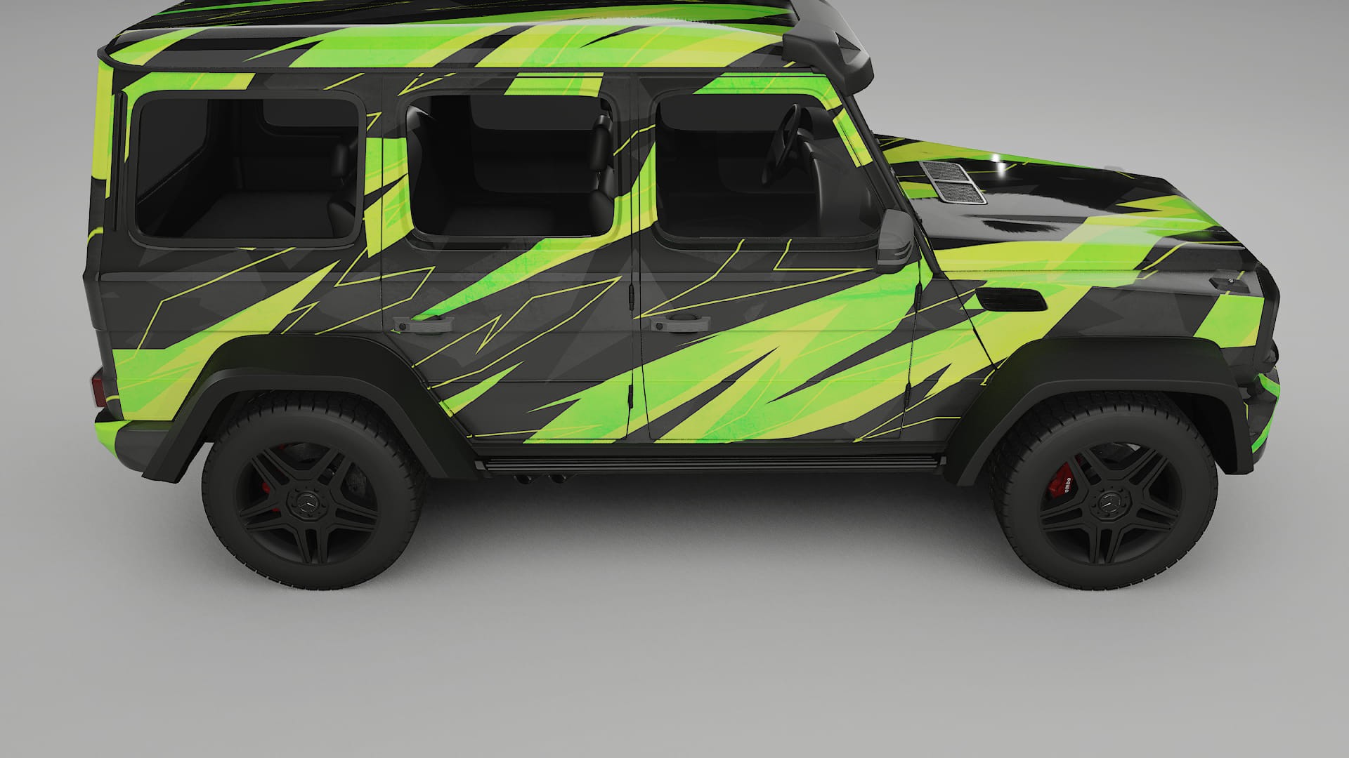 Mercedes G-class 4x4 W463 NINJA TURTLES – Kit Wrap PPF Personalizat din Folie de Poliuretan Imprimabilă