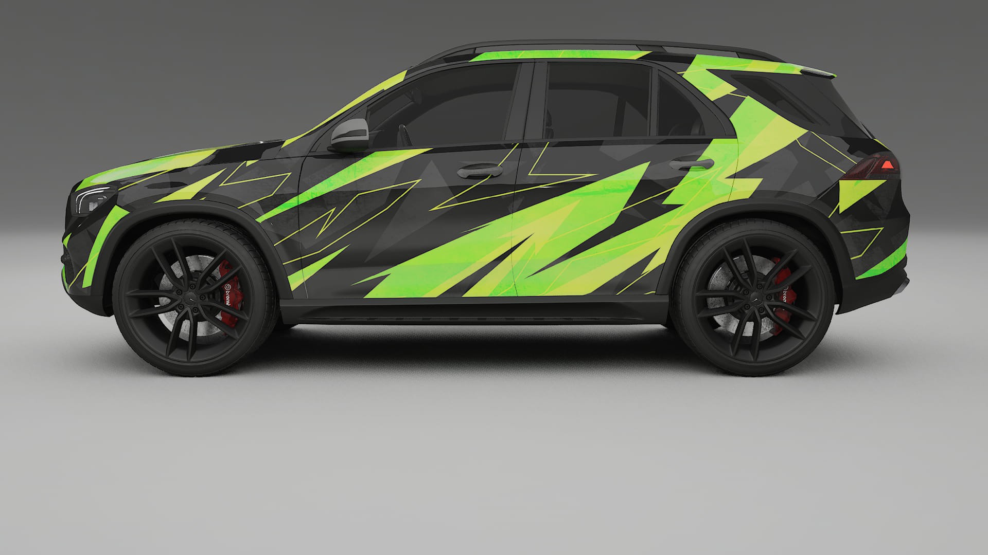Mercedes GLE W167 NINJA TURTLES – Kit Wrap PPF Personalizat din Folie de Poliuretan Imprimabilă