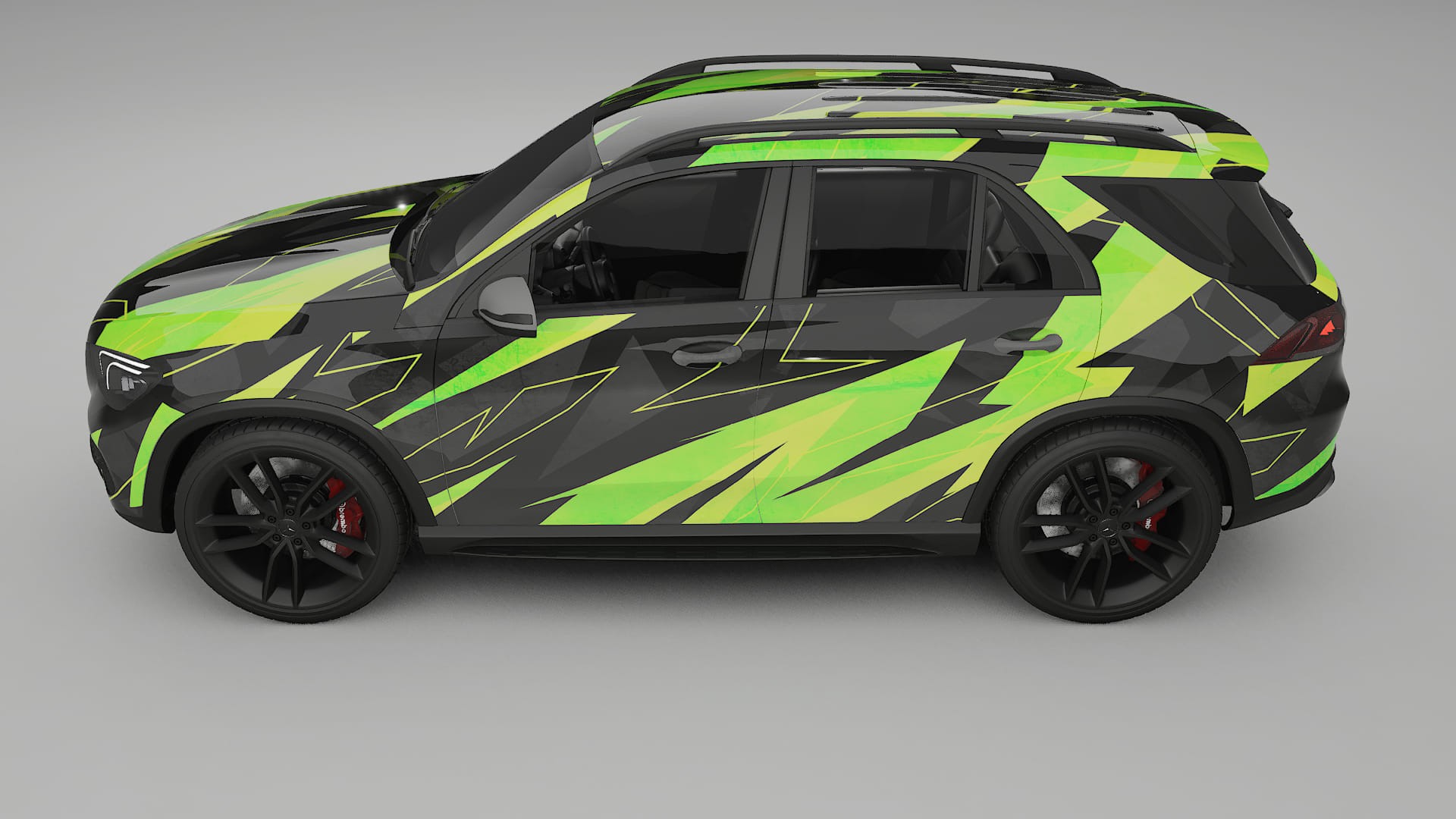 Mercedes GLE W167 NINJA TURTLES – Kit Wrap PPF Personalizat din Folie de Poliuretan Imprimabilă