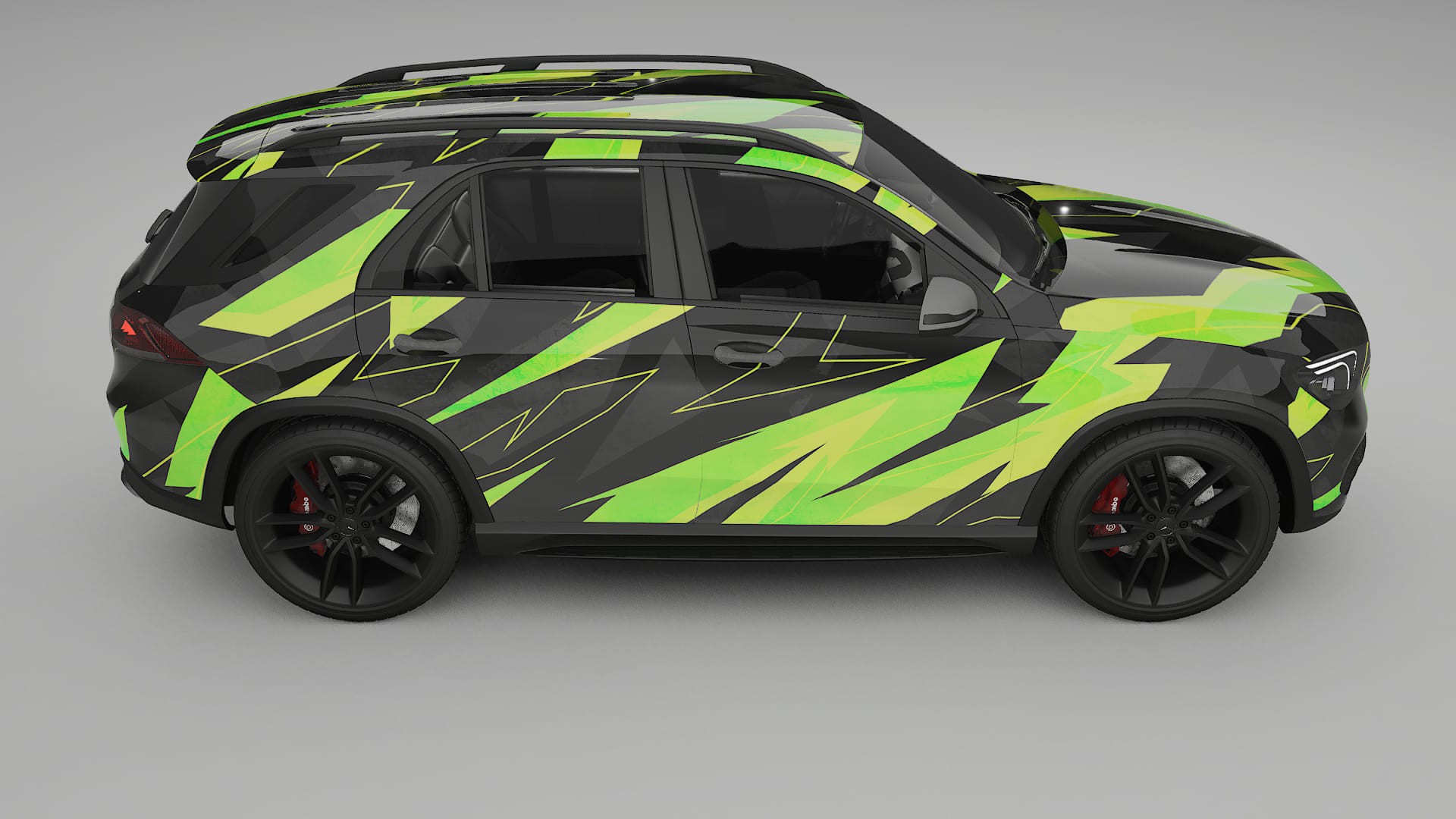 Mercedes GLE W167 NINJA TURTLES – Kit Wrap PPF Personalizat din Folie de Poliuretan Imprimabilă